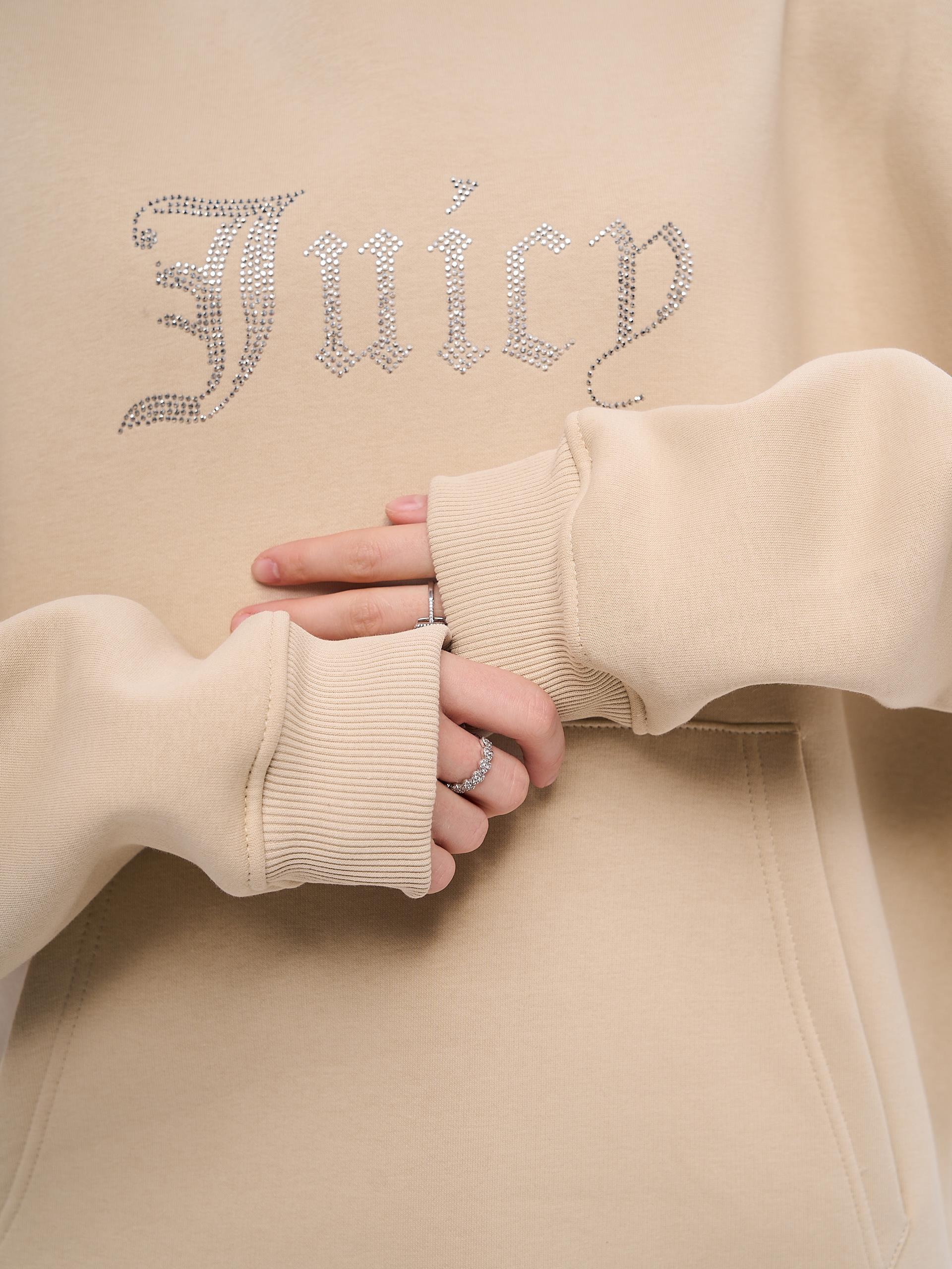 Unisex Juicy Taş Baskılı Sweatshirt Taş