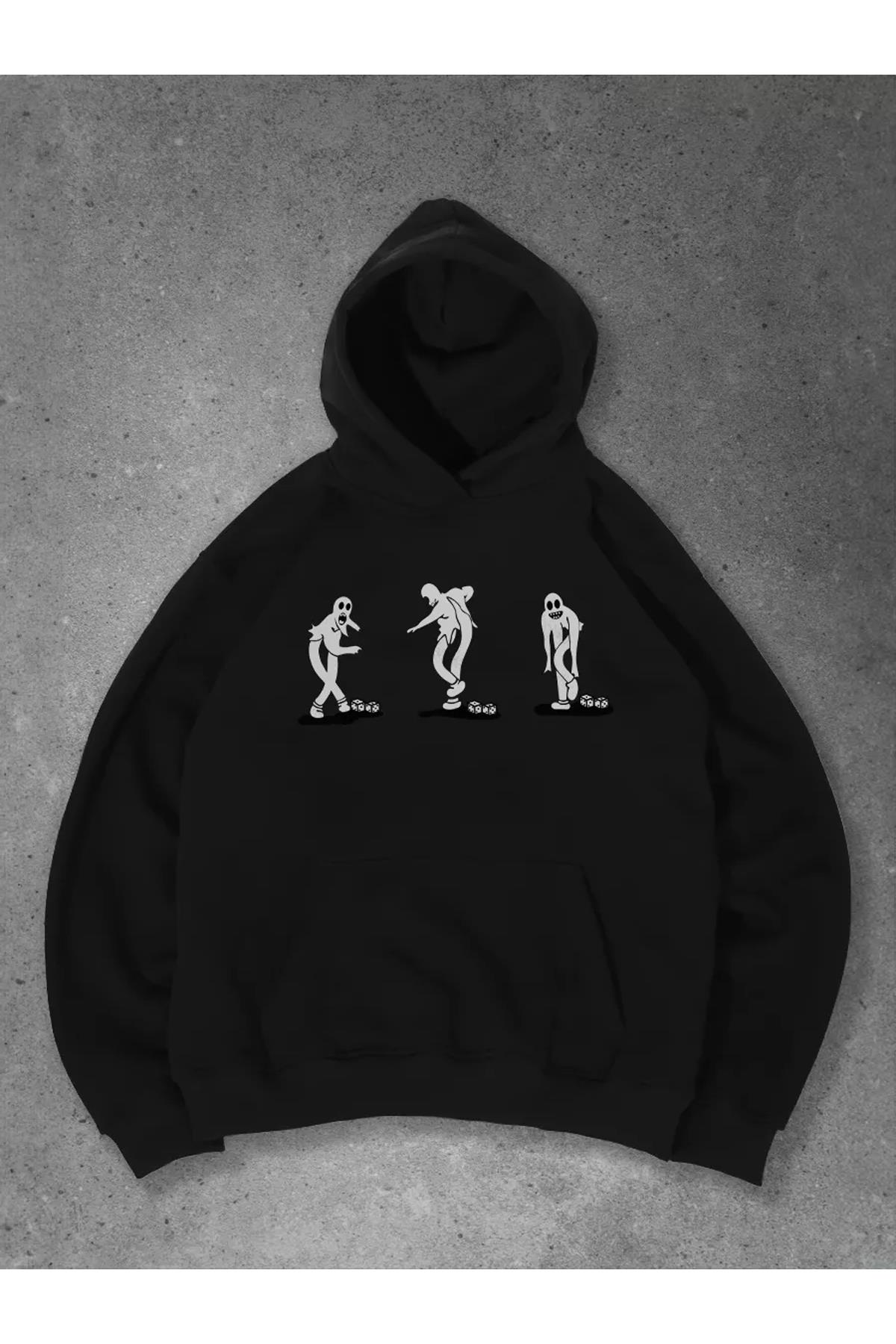 Unisex Mercury Ghostmane Sweatshirt Siyah