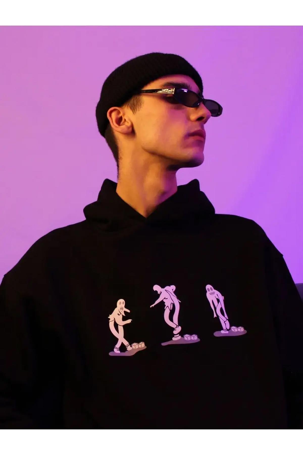 Unisex Mercury Ghostmane Sweatshirt Siyah