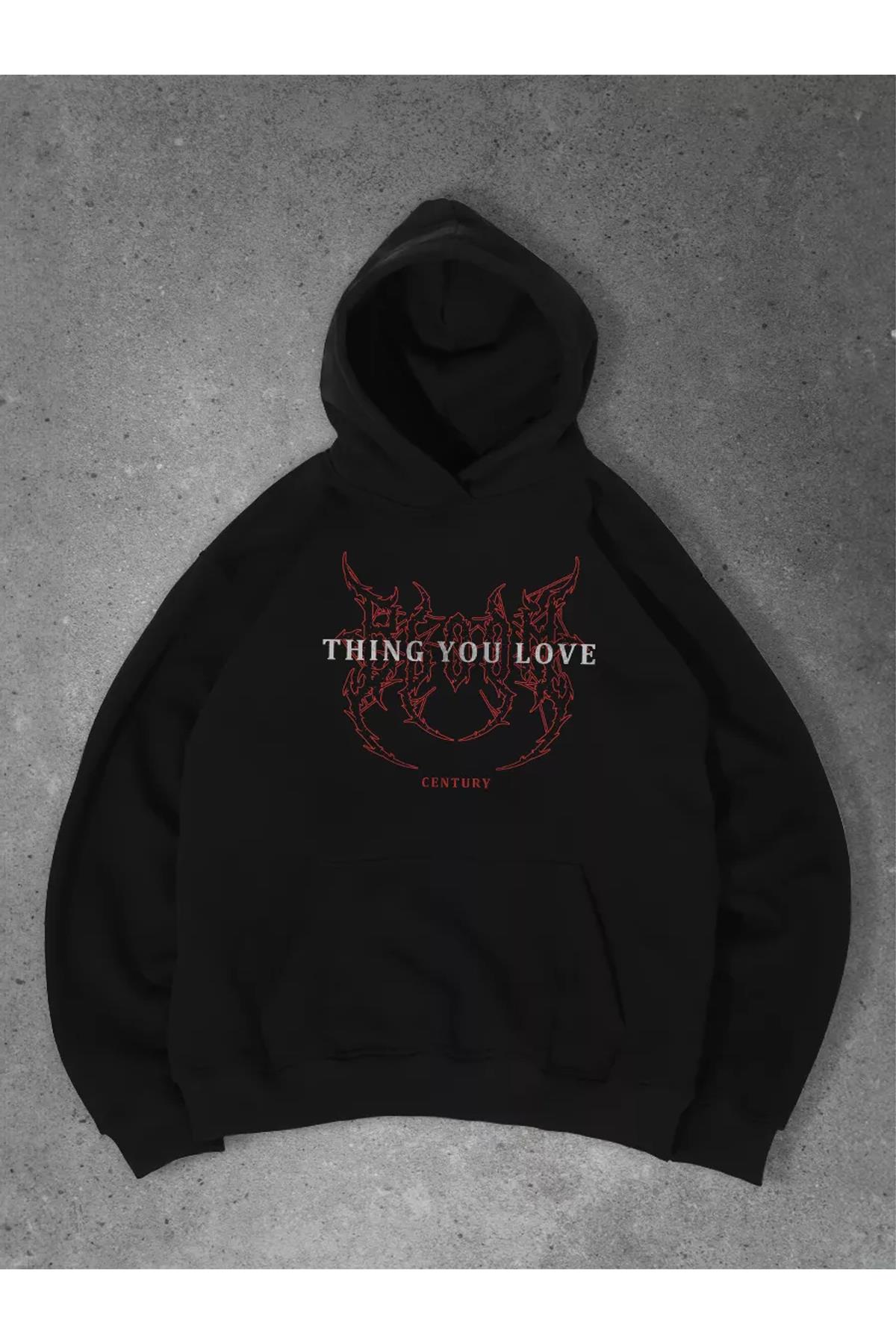 Unisex Thing You Love Sweatshirt Siyah