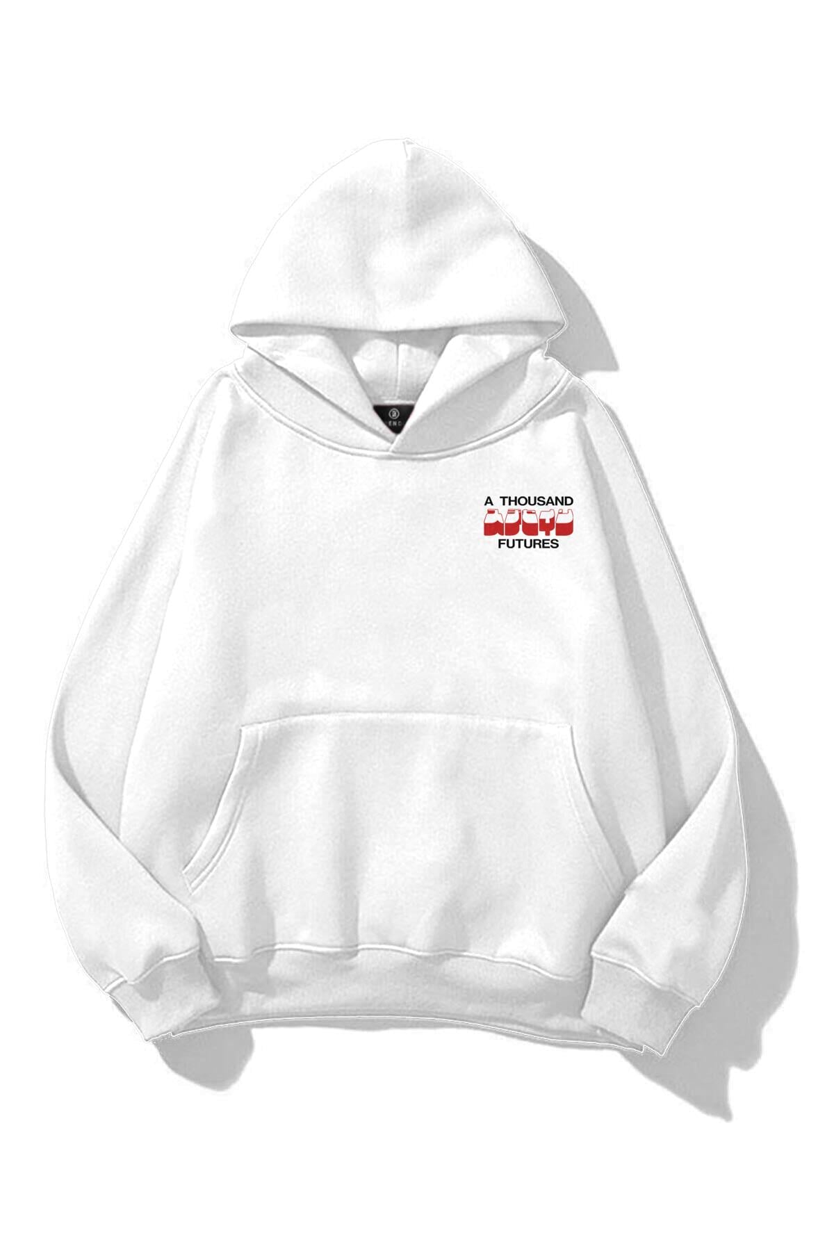 Unisex Tokyo Apple Sweatshirt Beyaz