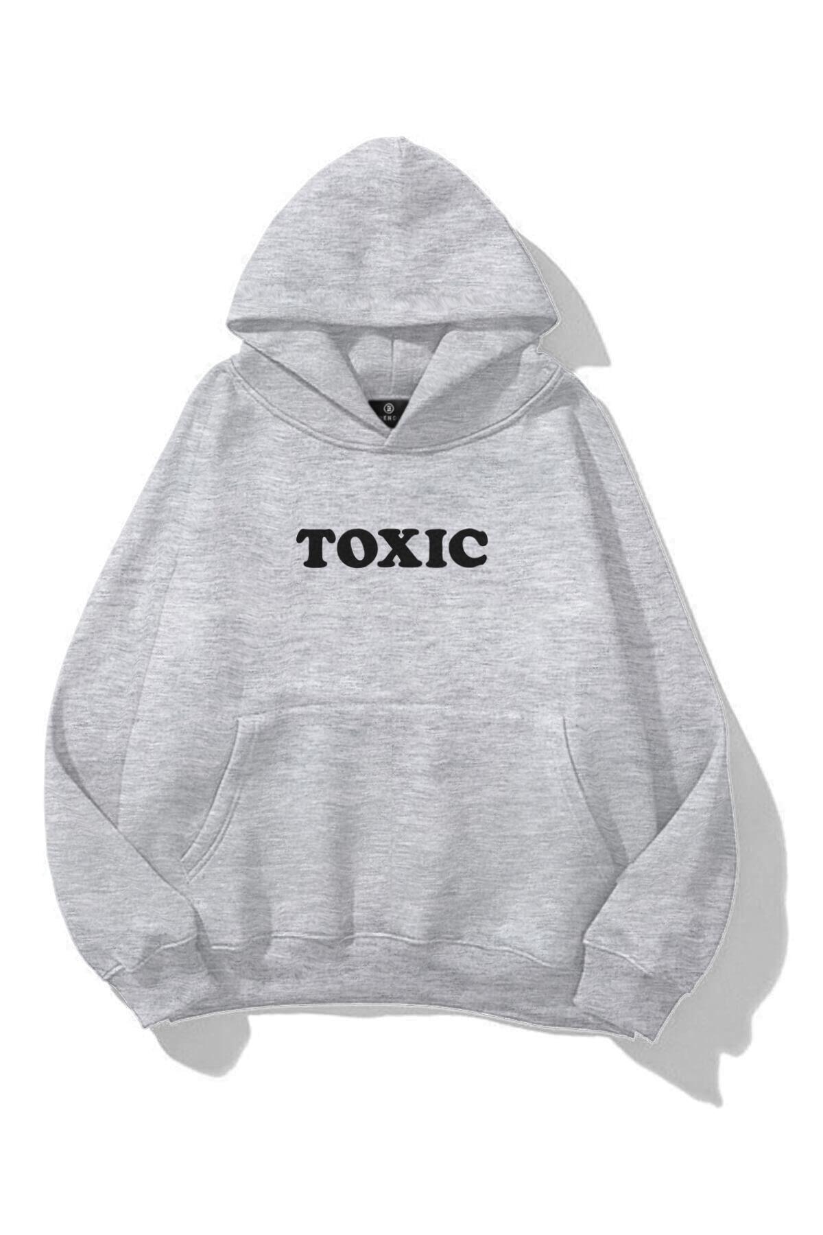 Unisex Toxic Sweatshirt Gri melanj