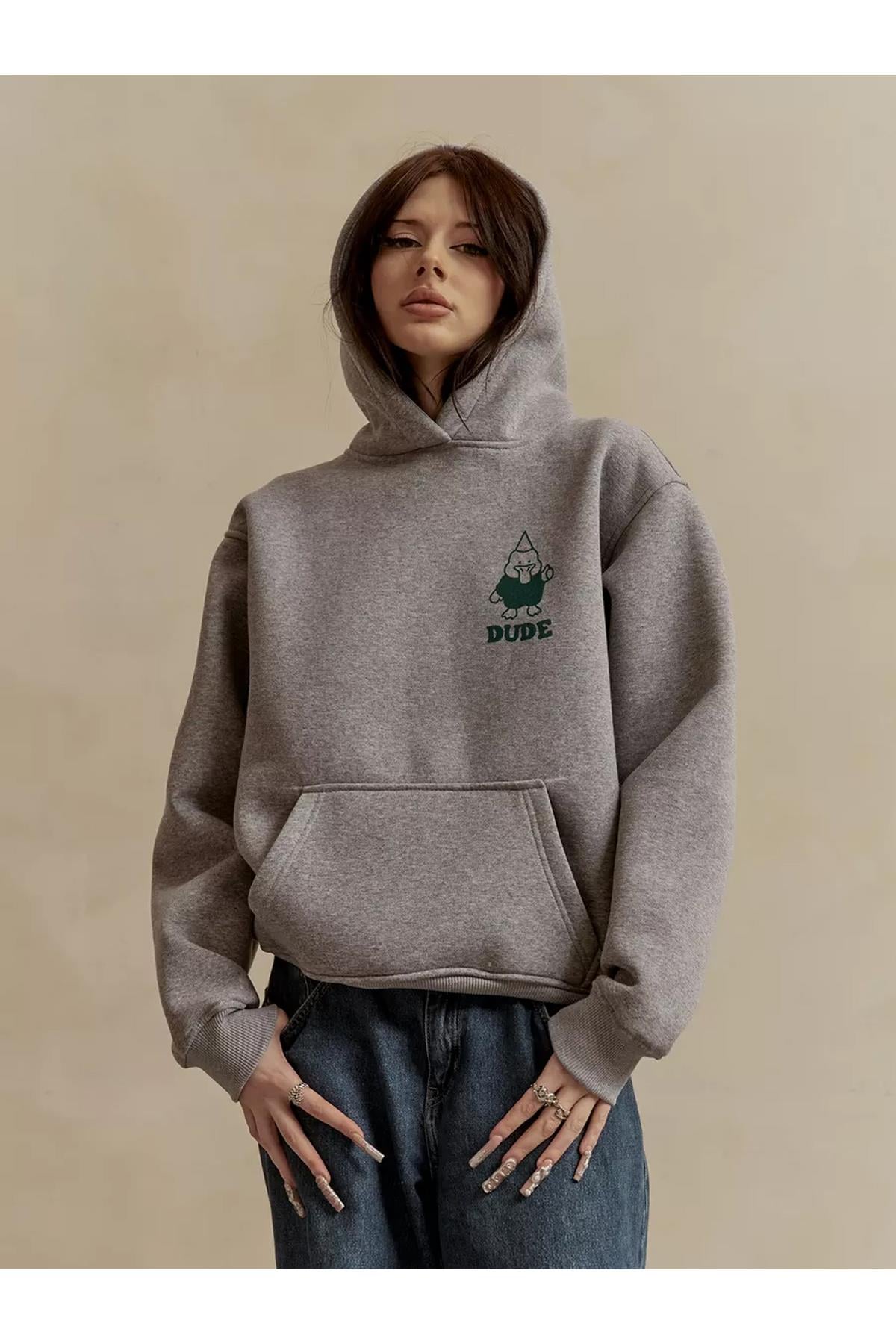 Unisex We Can Do It Sweatshirt Gri