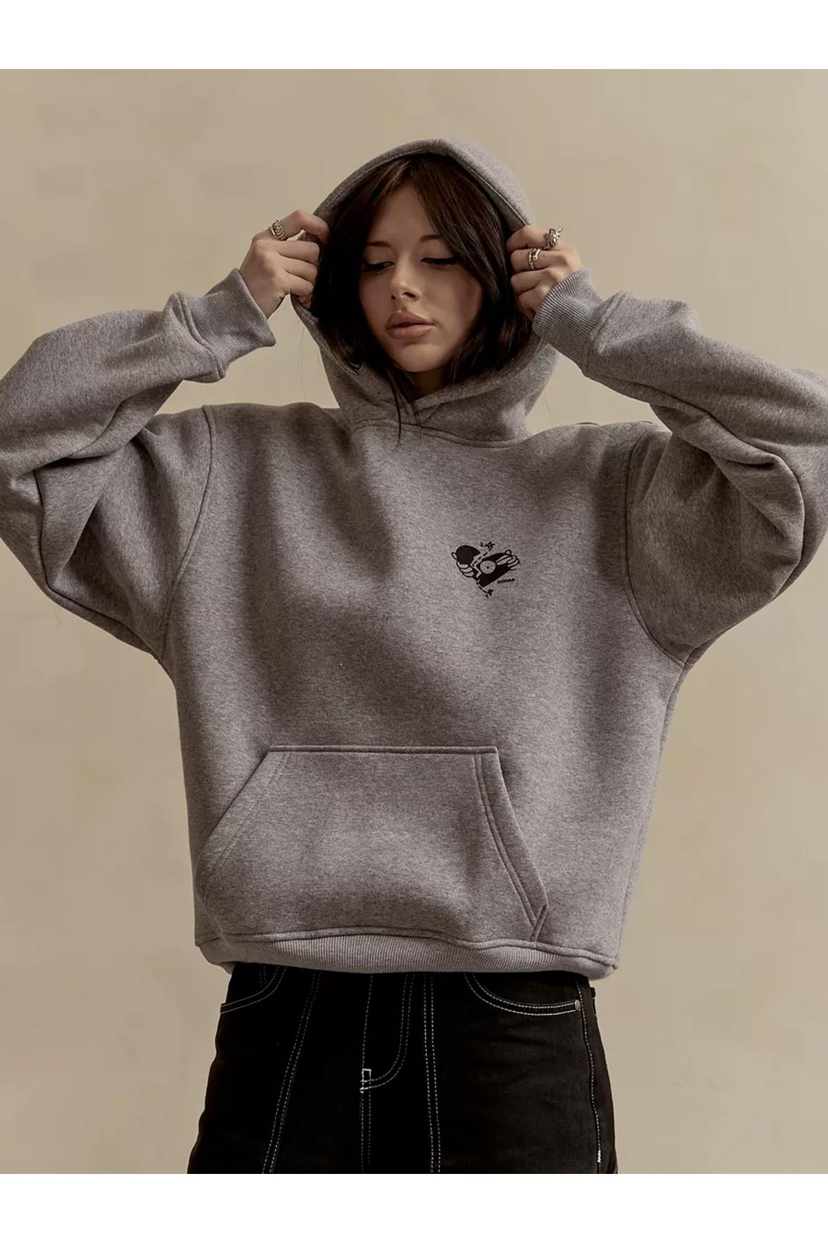 Unisex What a Time To Be Outside Sweatshirt Gri