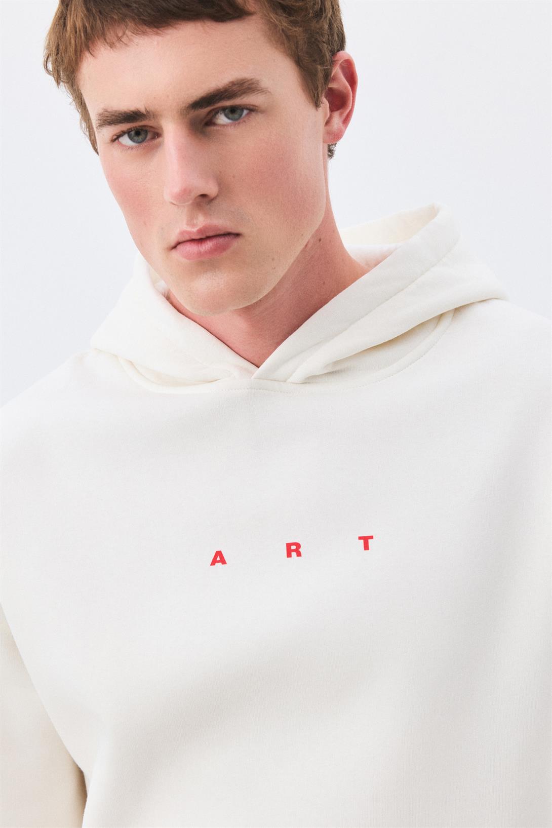 Unisex Art isnt Dying Sweatshirt Beyaz