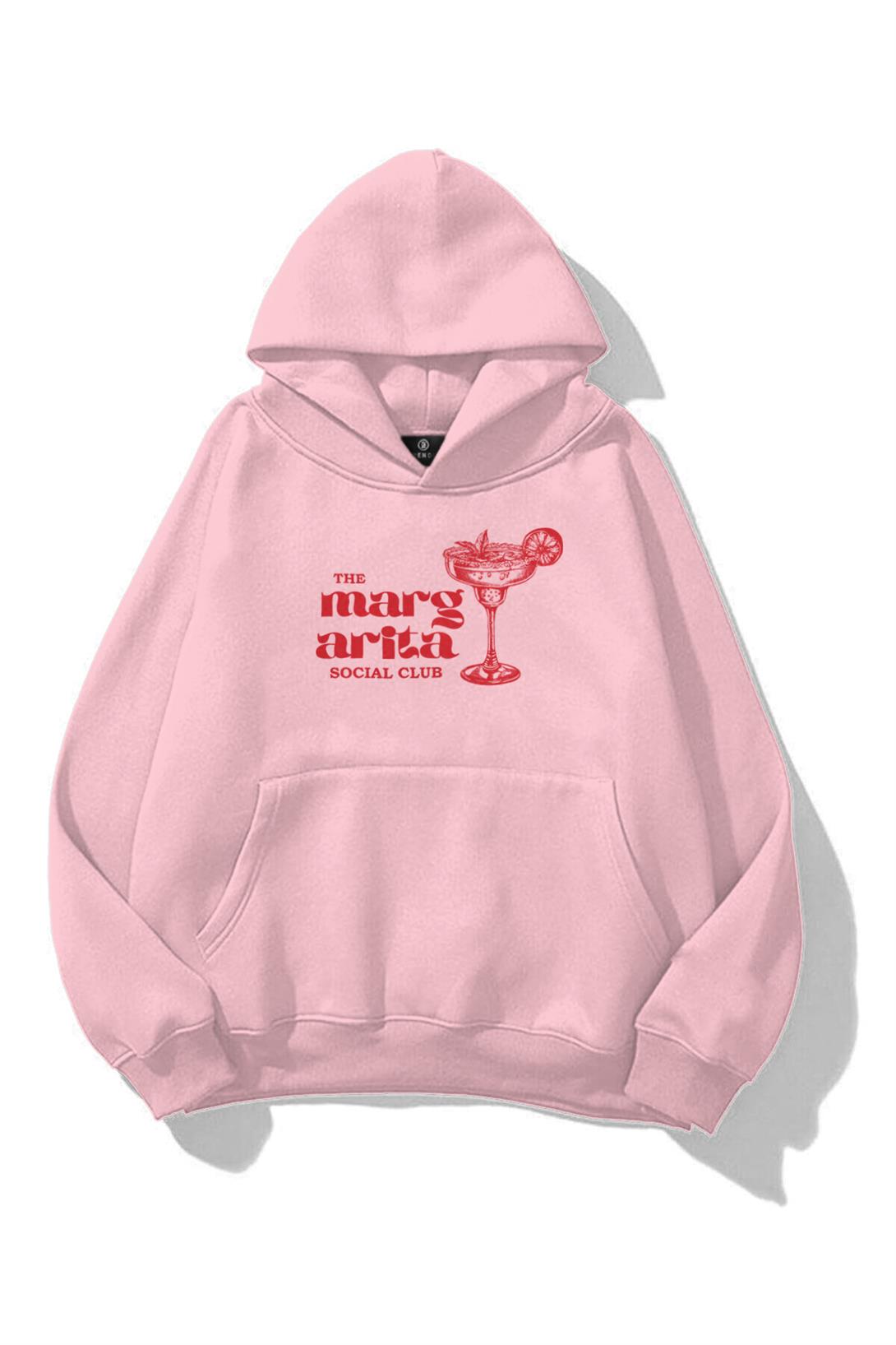 Kadın Margarita Social Club Sweatshirt Pembe