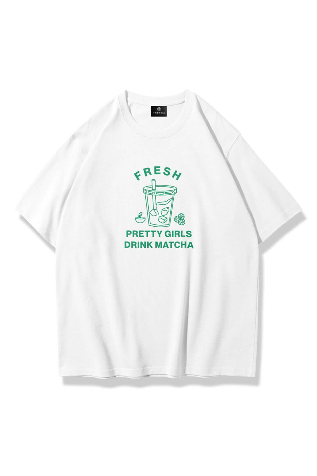 Kadın Fresh Matcha Tshirt Beyaz
