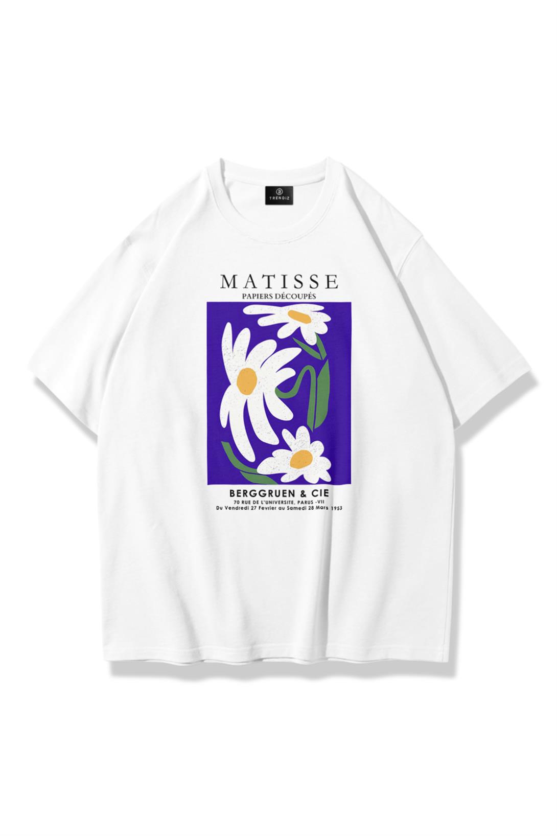 Unisex Mattise Berggruen Tshirt Beyaz