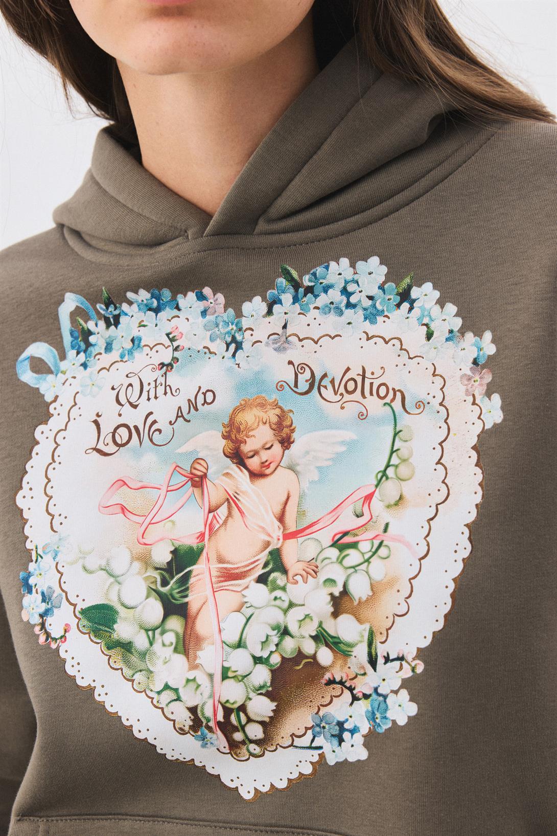 Kadın with Love and Devotion Sweatshirt Antrasit