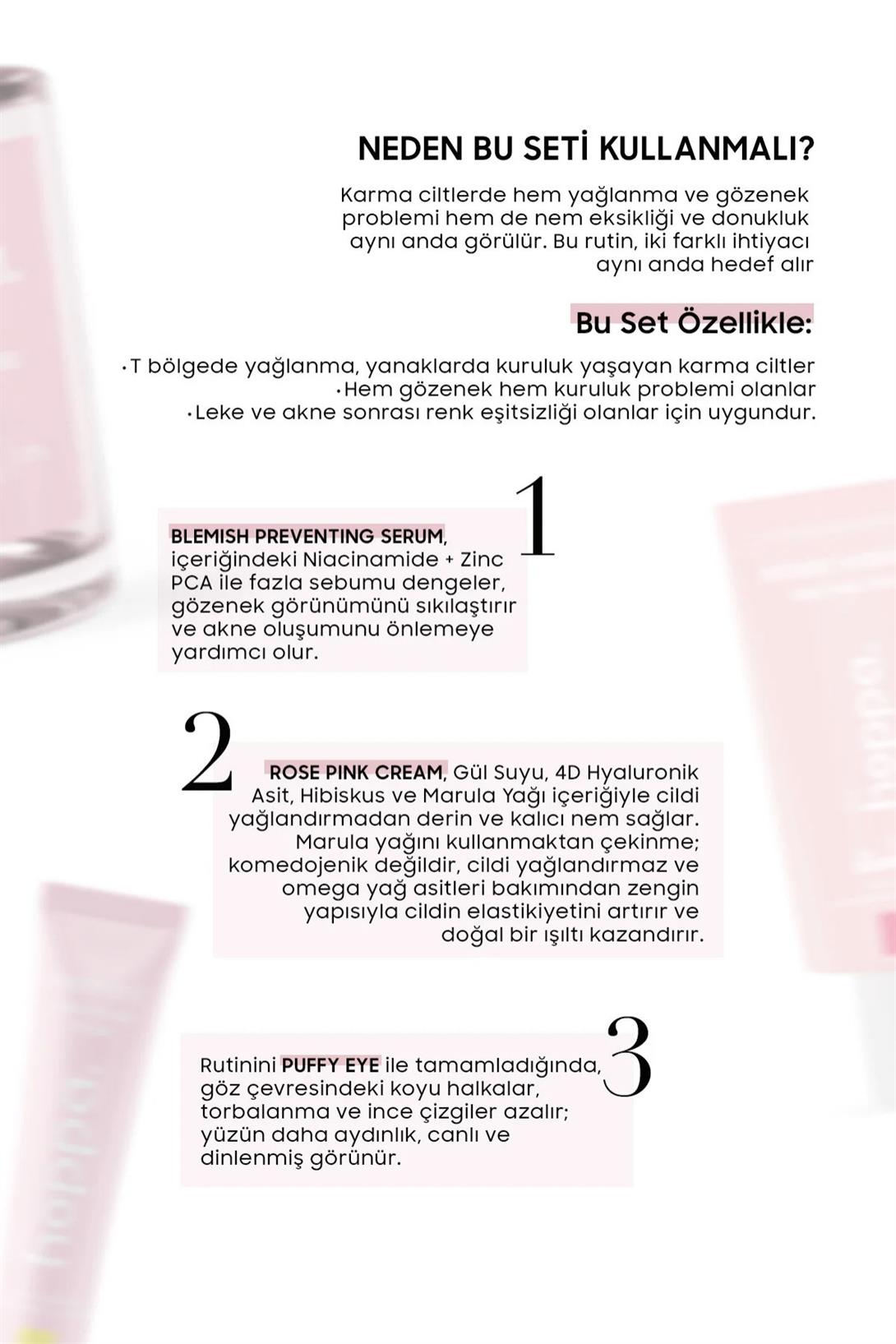 Hoppa Karma Ciltler Sebum Dengeleyici & Ton Eşitleyici Bakım Seti