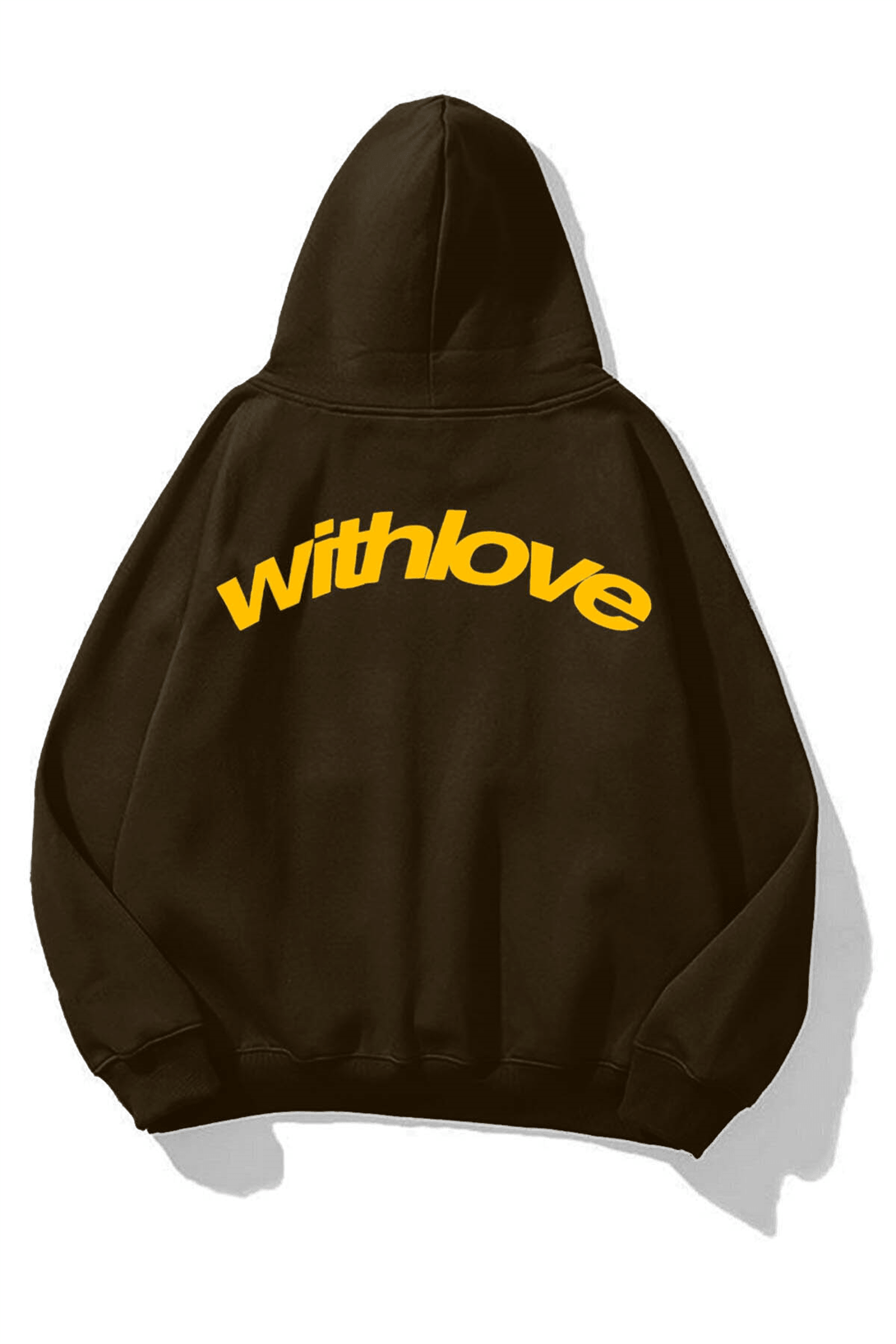 Unisex with Love Sweatshirt Kahverengi