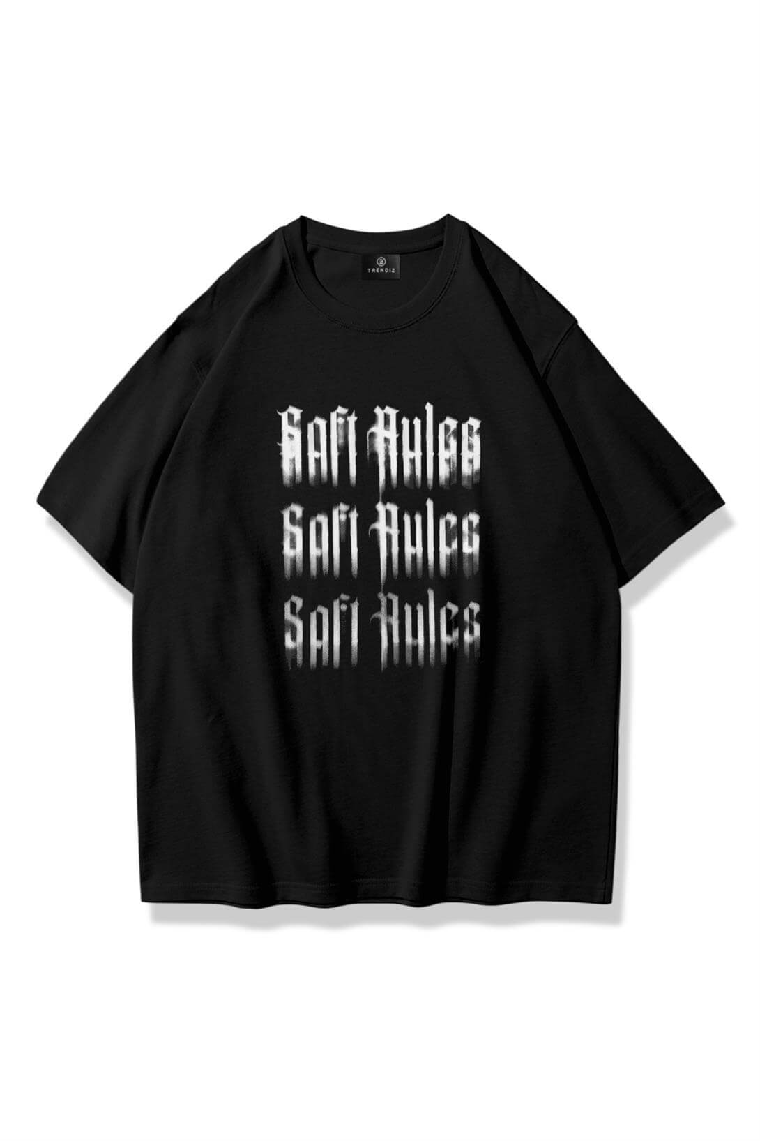 Unisex Soft Rules Tshirt Siyah