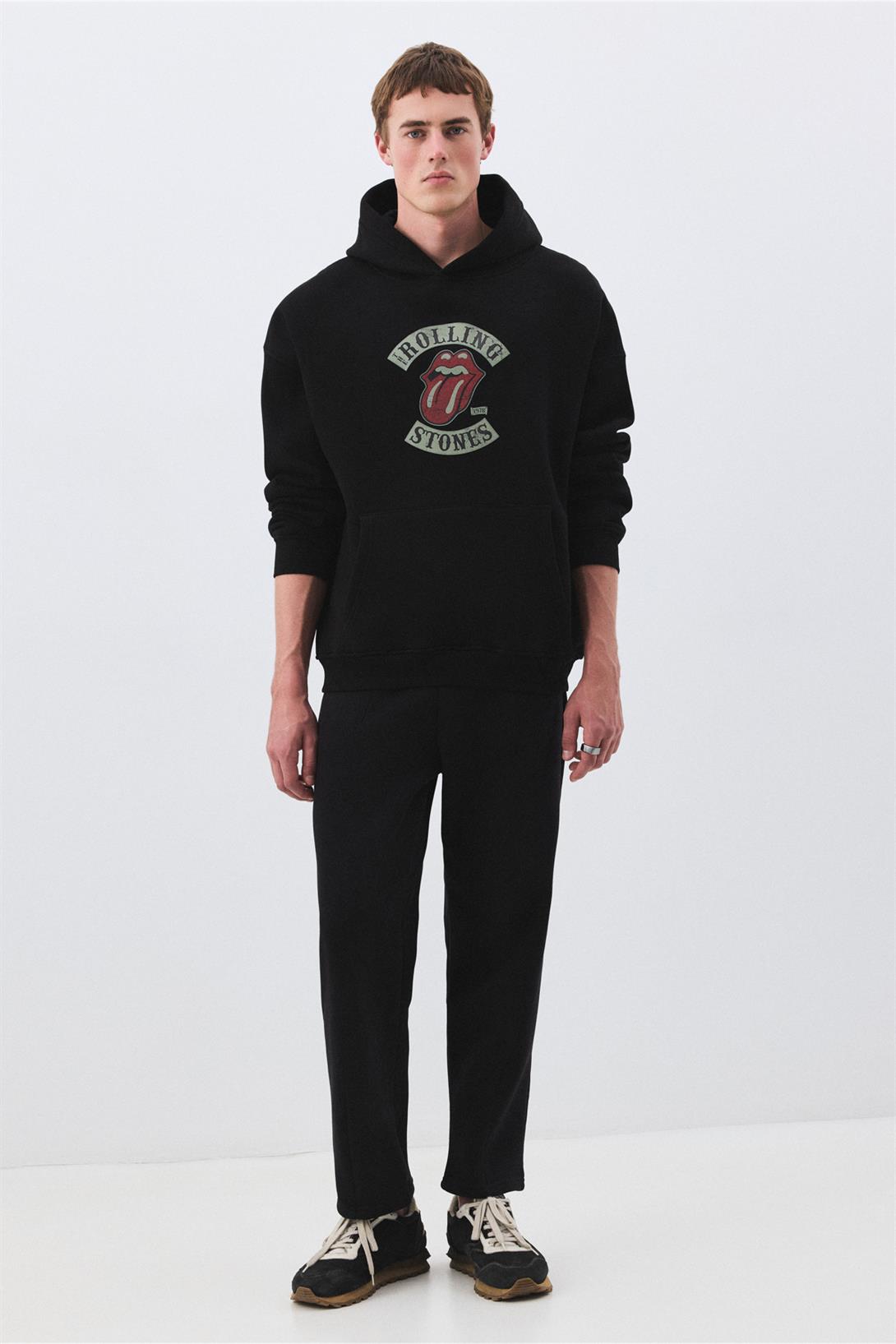 Unisex Rolling Stones 1978 Sweatshirt Siyah