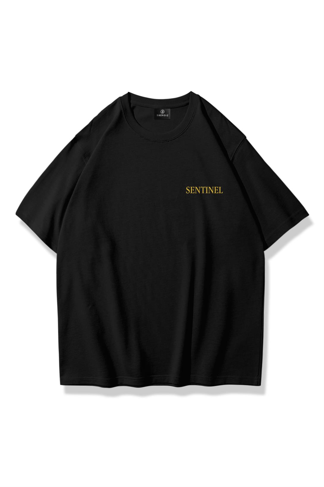 Unisex Sentinel Tshirt Siyah