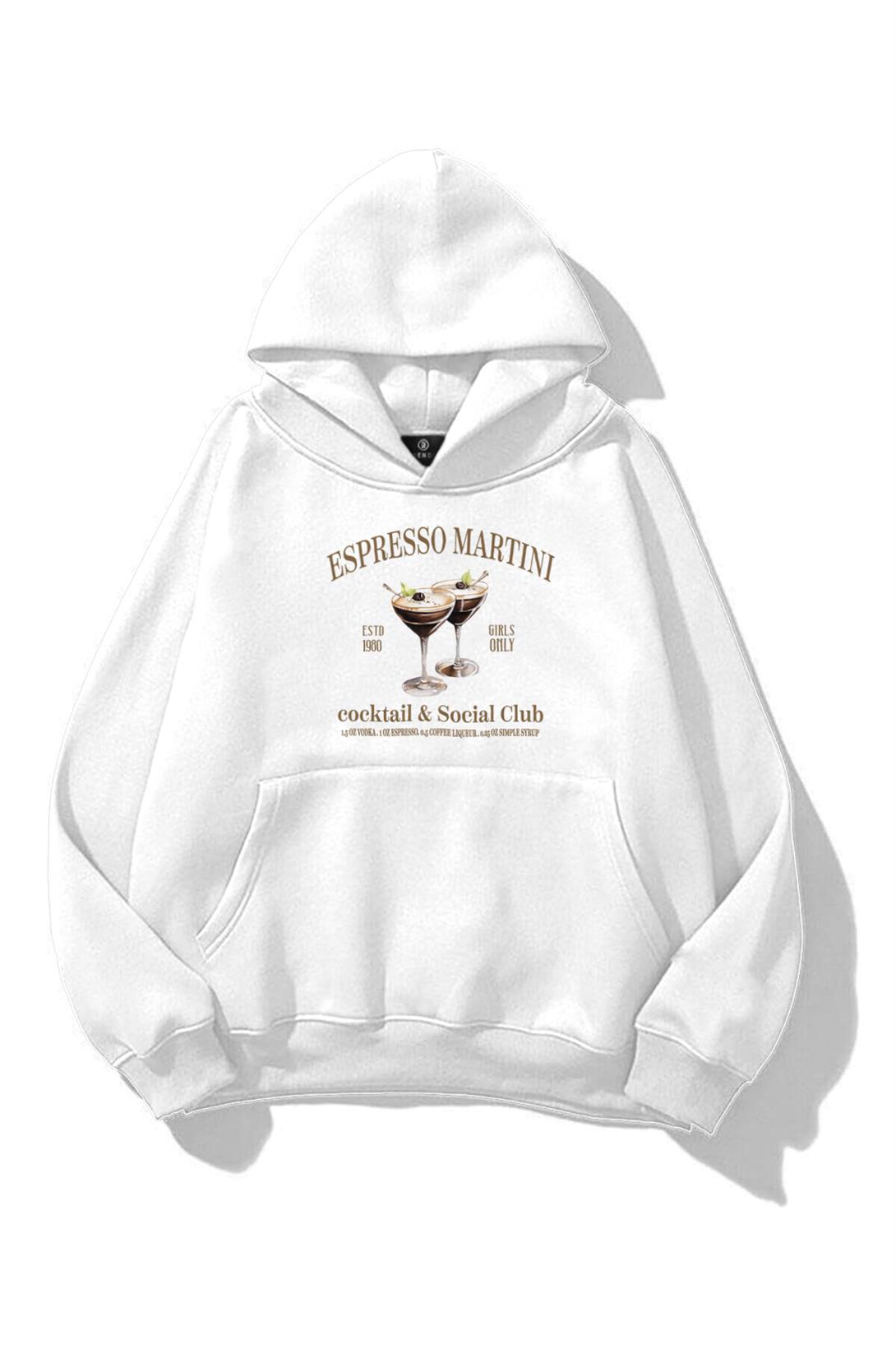Unisex Espresso Martini Sweatshirt Beyaz