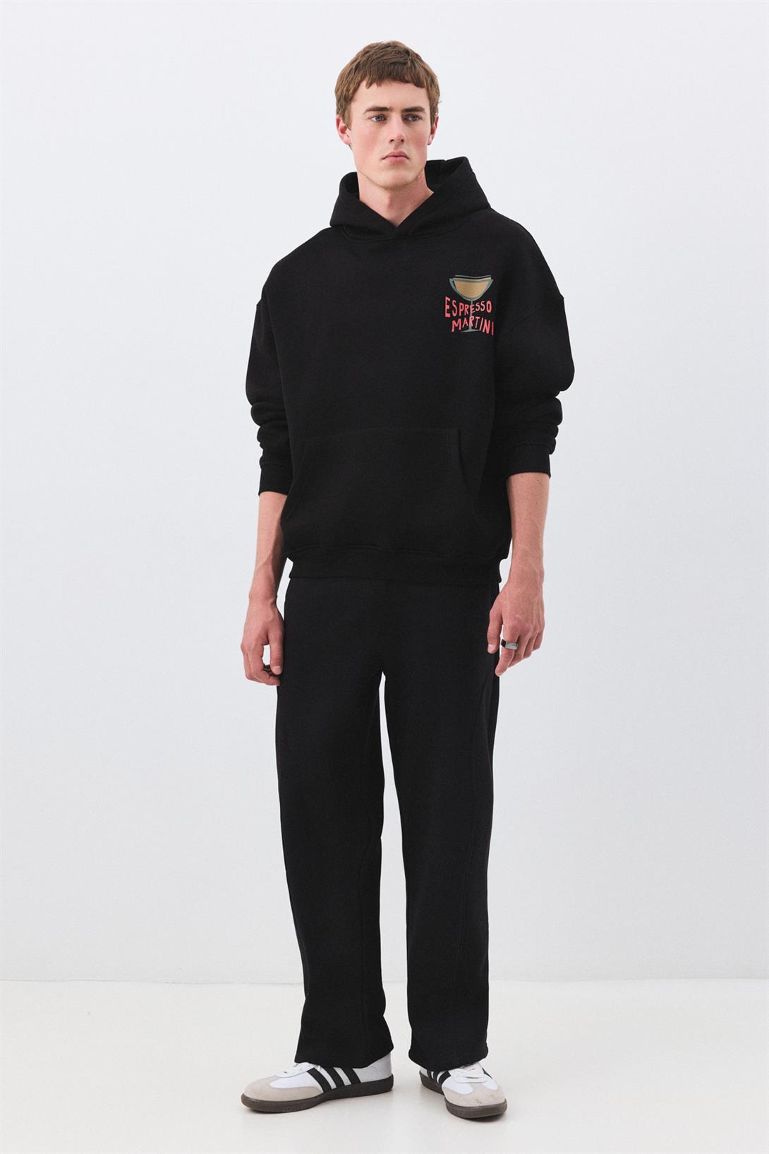 Unisex Espresso Martini Poster Sweatshirt Siyah