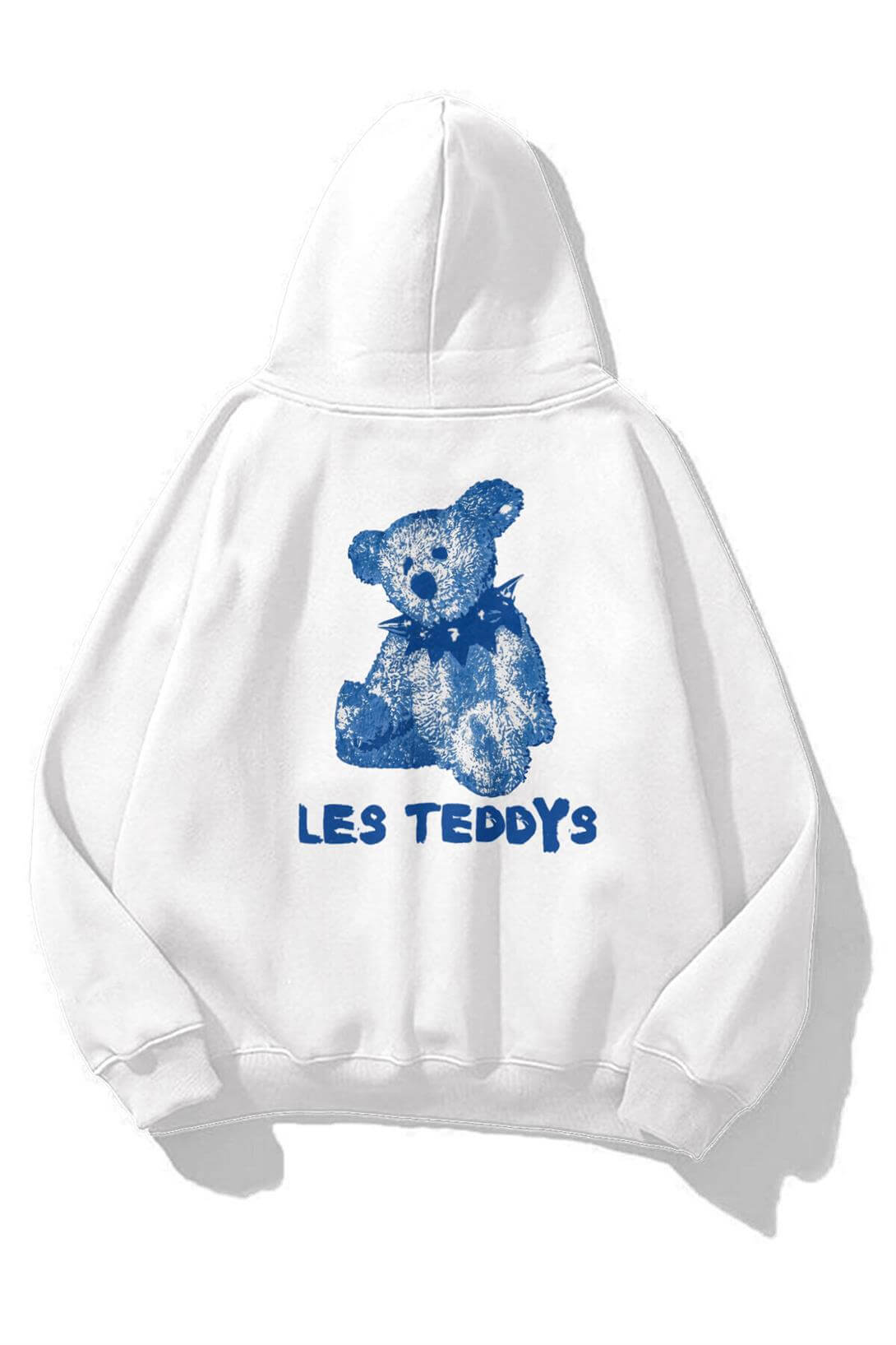Unisex Les Teddys Sweatshirt Beyaz