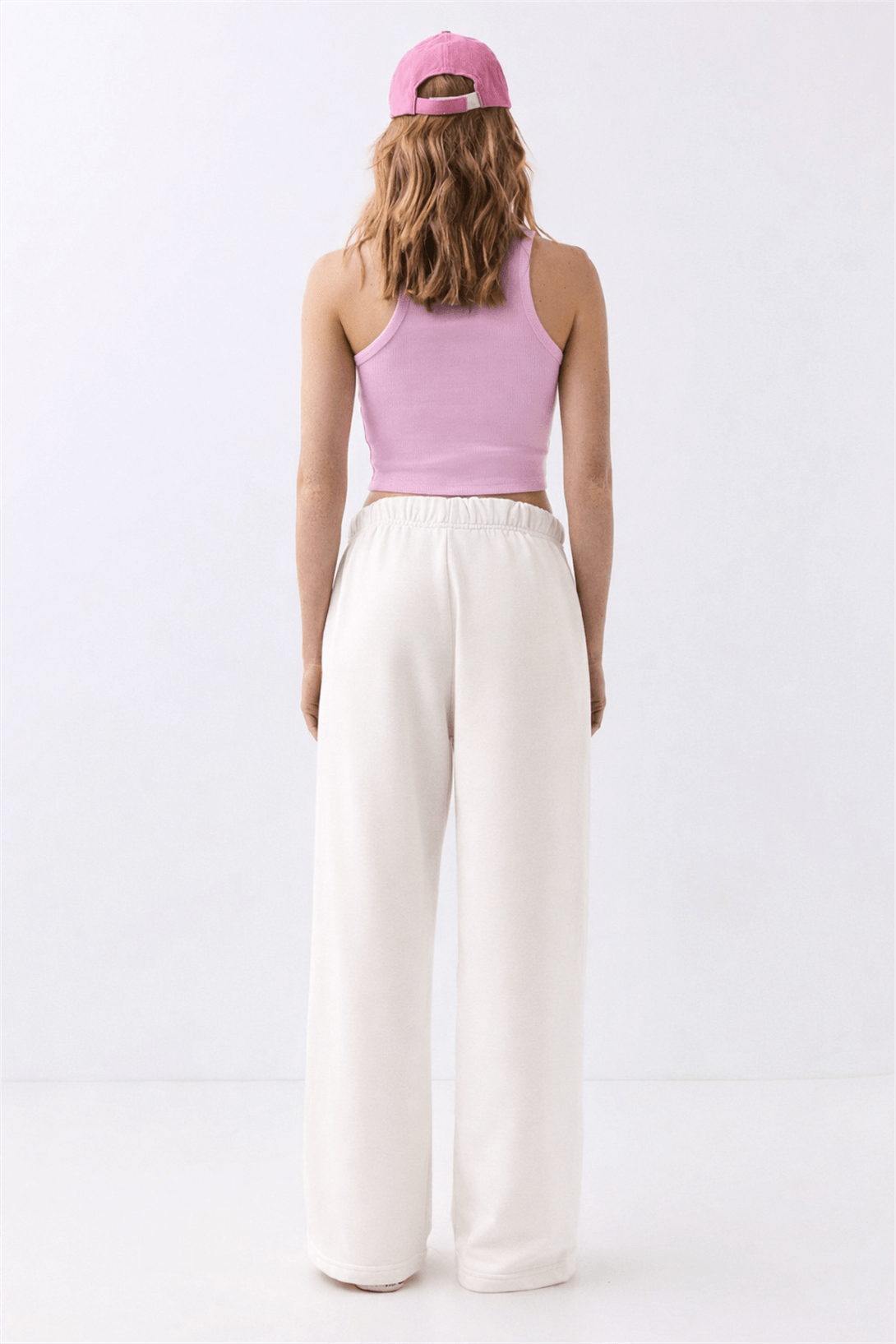 Kadın Bol Paça Eşofman Altı Beyaz 2013