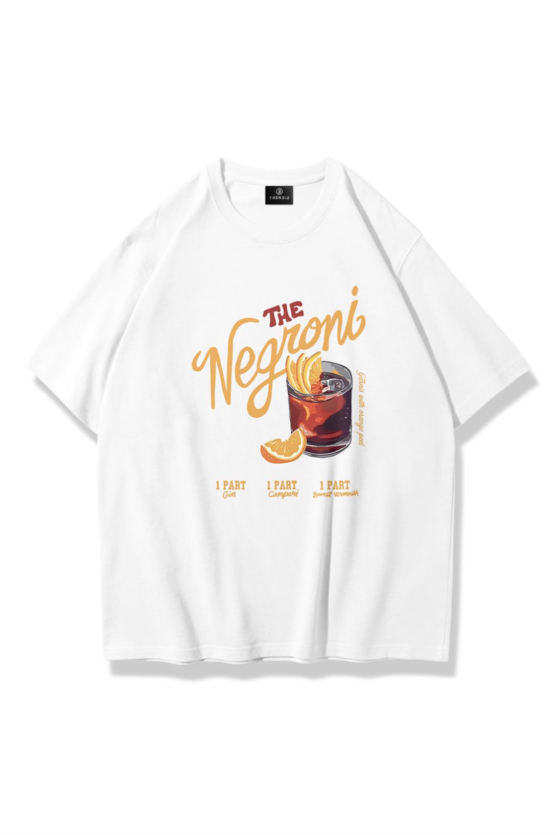 Kadın Negroni Tshirt Beyaz