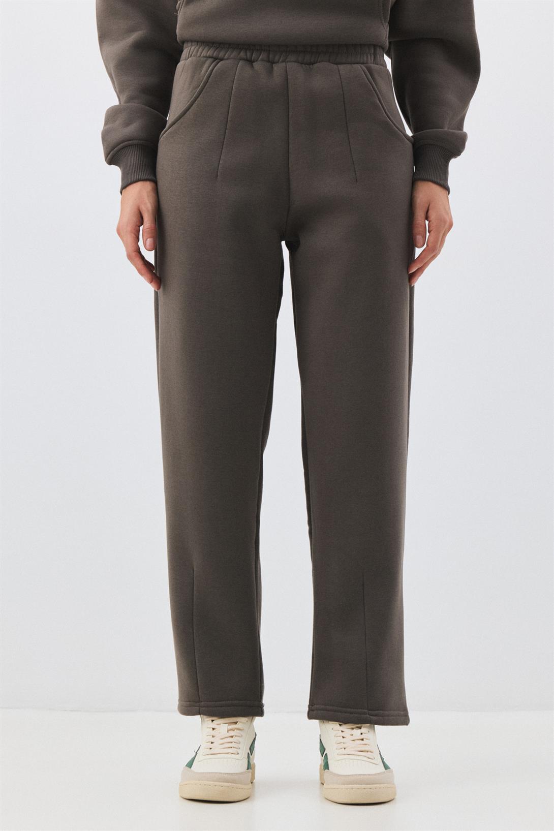 Kadın Premium Cep Detaylı Eşofman Altı Antrasit 2033