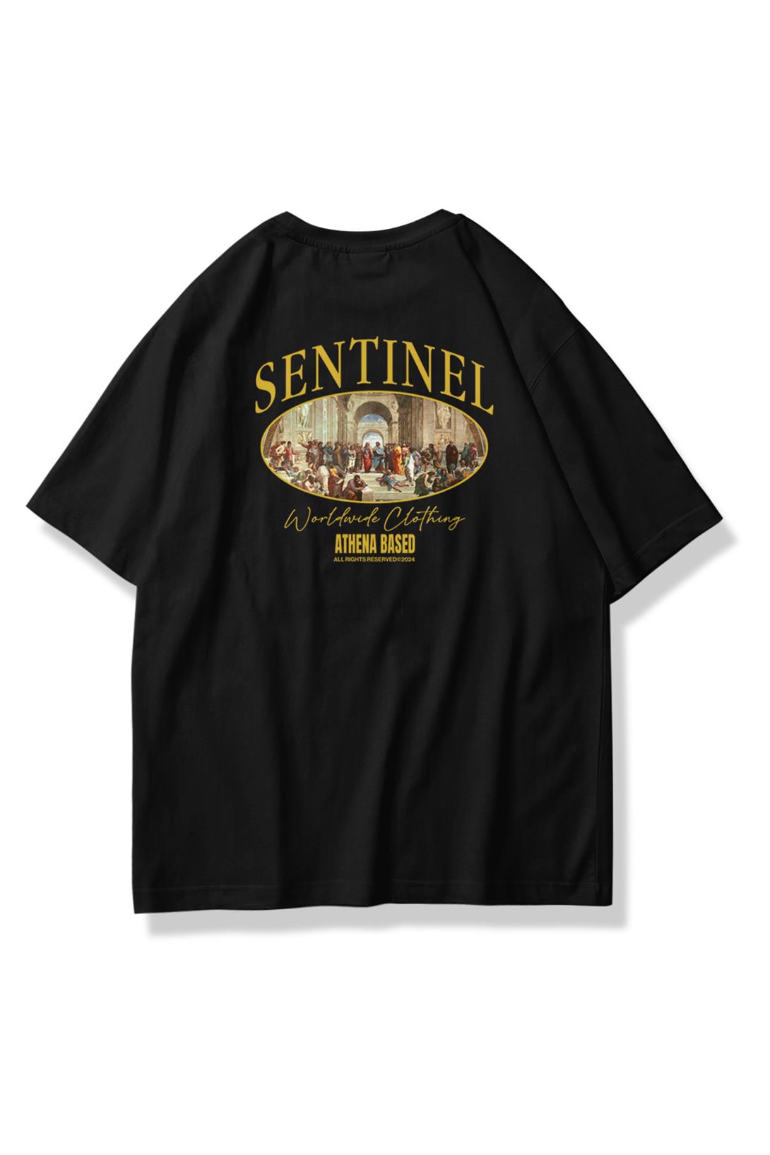 Unisex Sentinel Tshirt Siyah