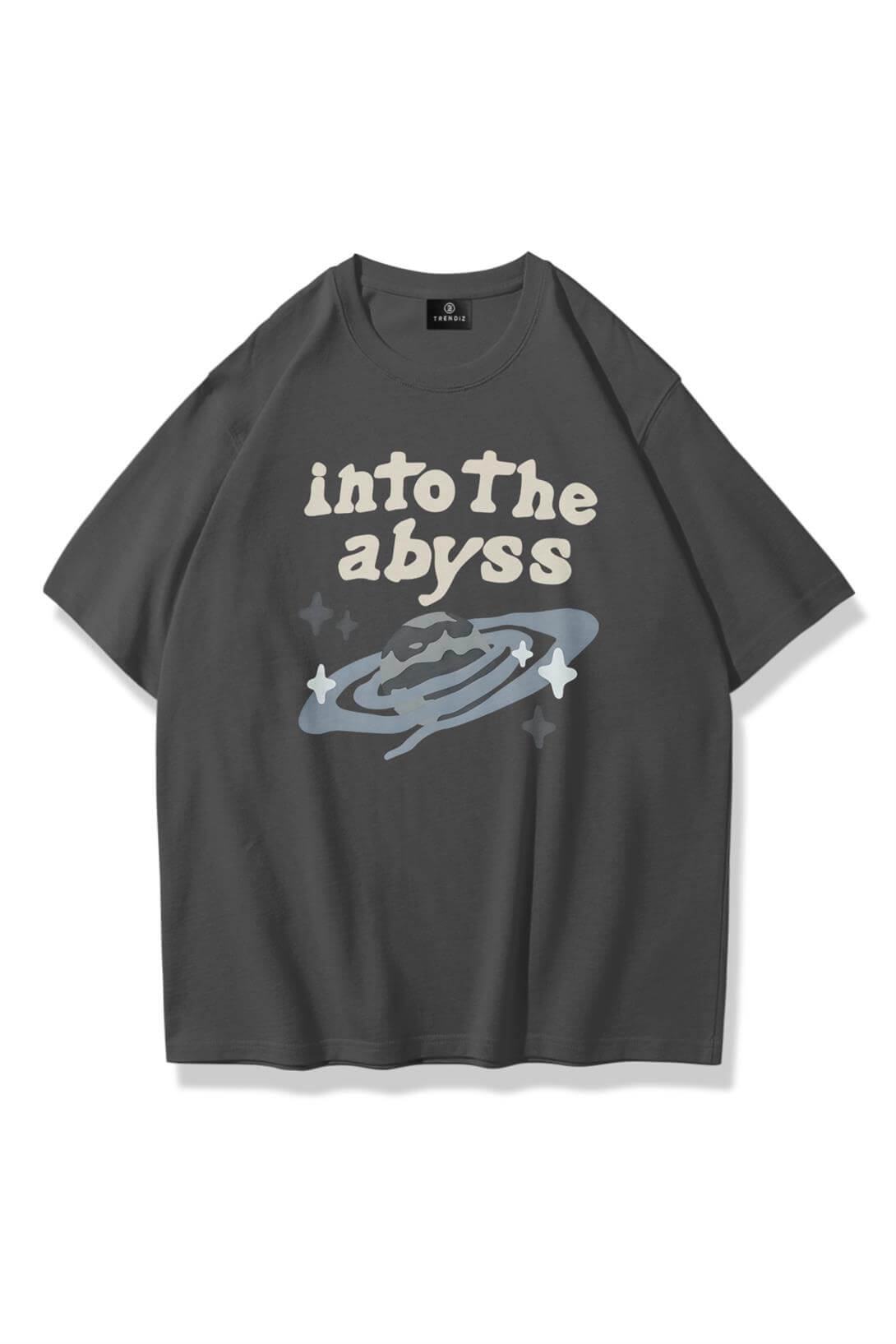 Unisex into the Abyss Tshirt Antrasit