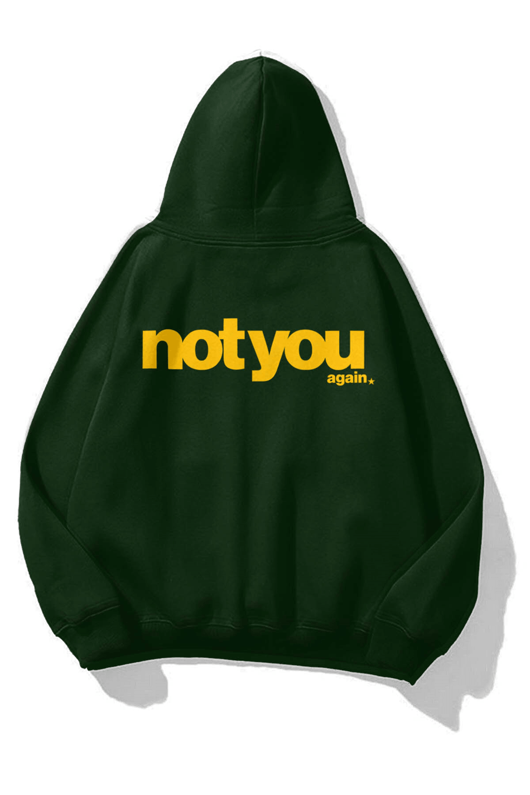 Unisex Not You Again Sweatshirt Neft Yeşili 