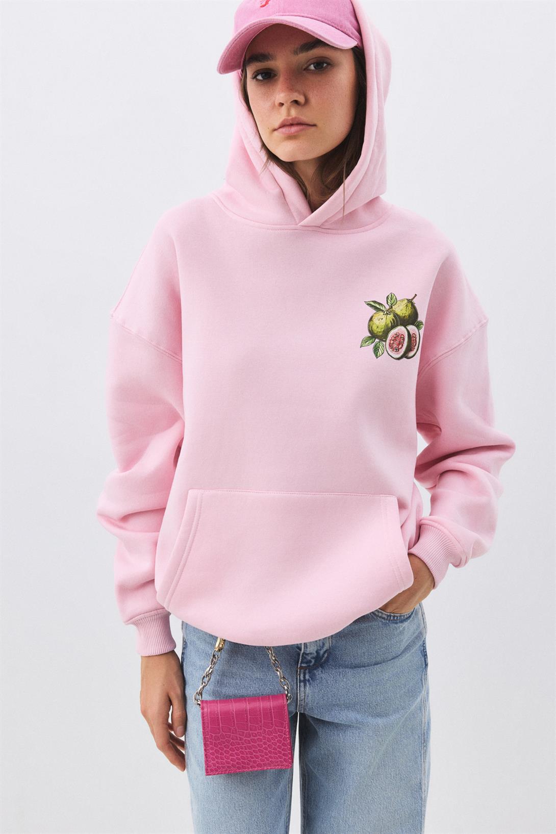 Kadın Guavas Sweatshirt Pembe