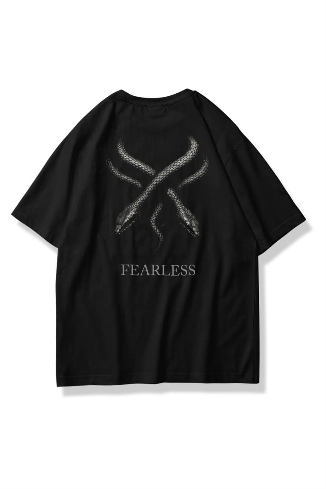 Unisex Fearless Tshirt Siyah