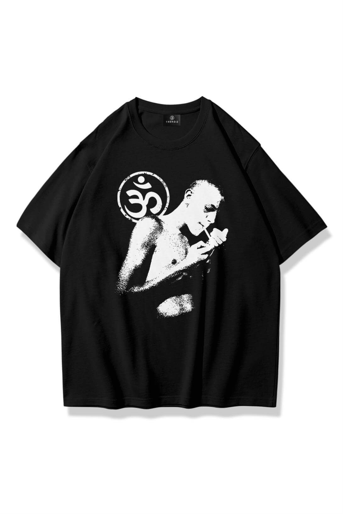 Unisex Aum Cigarette Tshirt Siyah