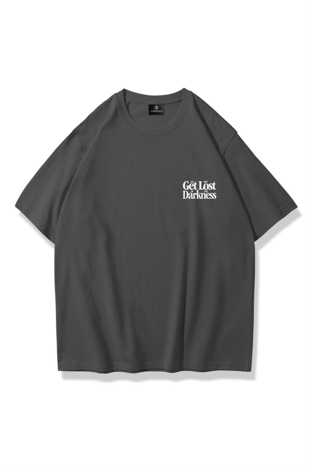 Unisex Get Lost Tshirt Antrasit