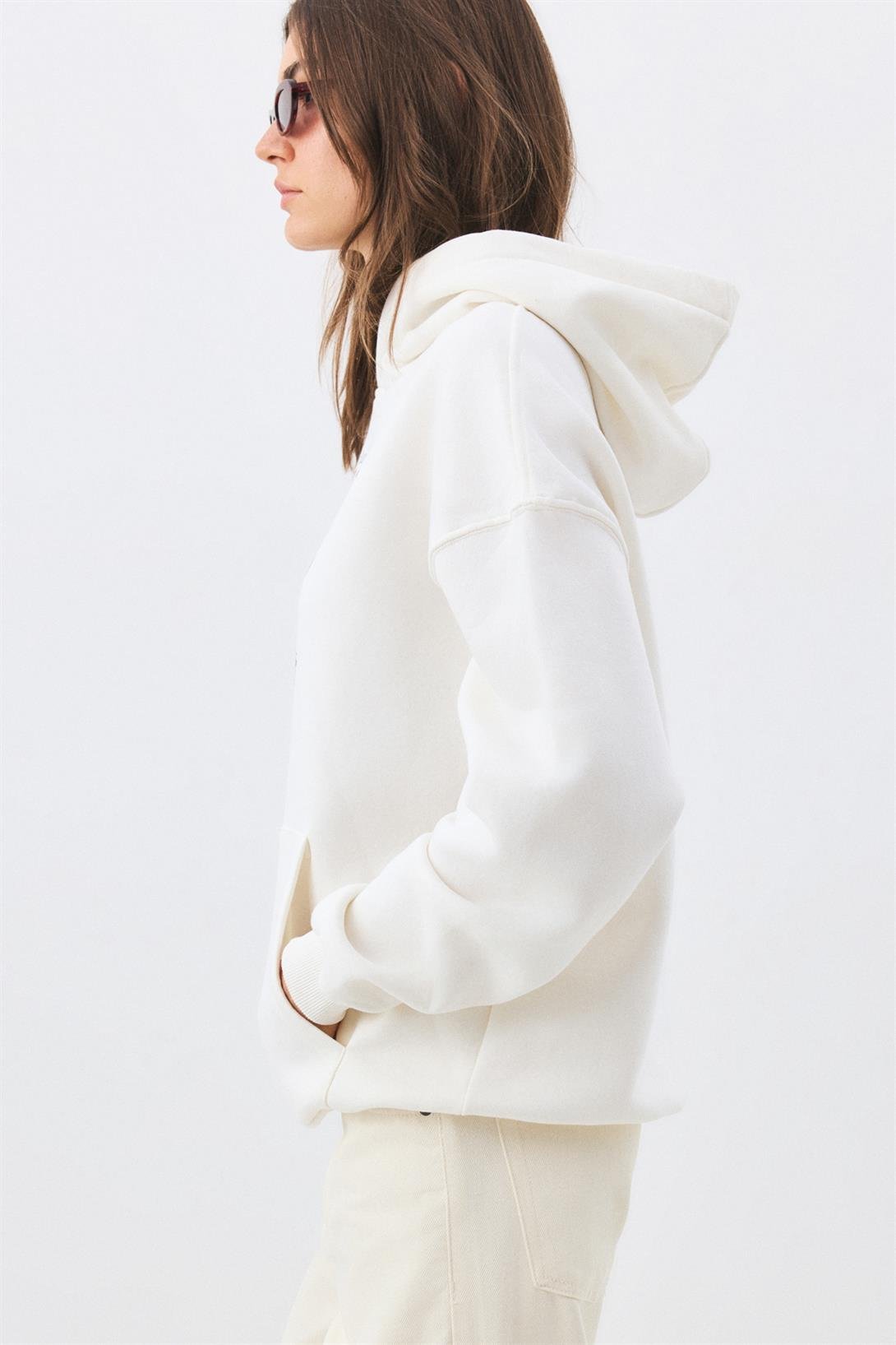 Kadın Cherries Sweatshirt Beyaz