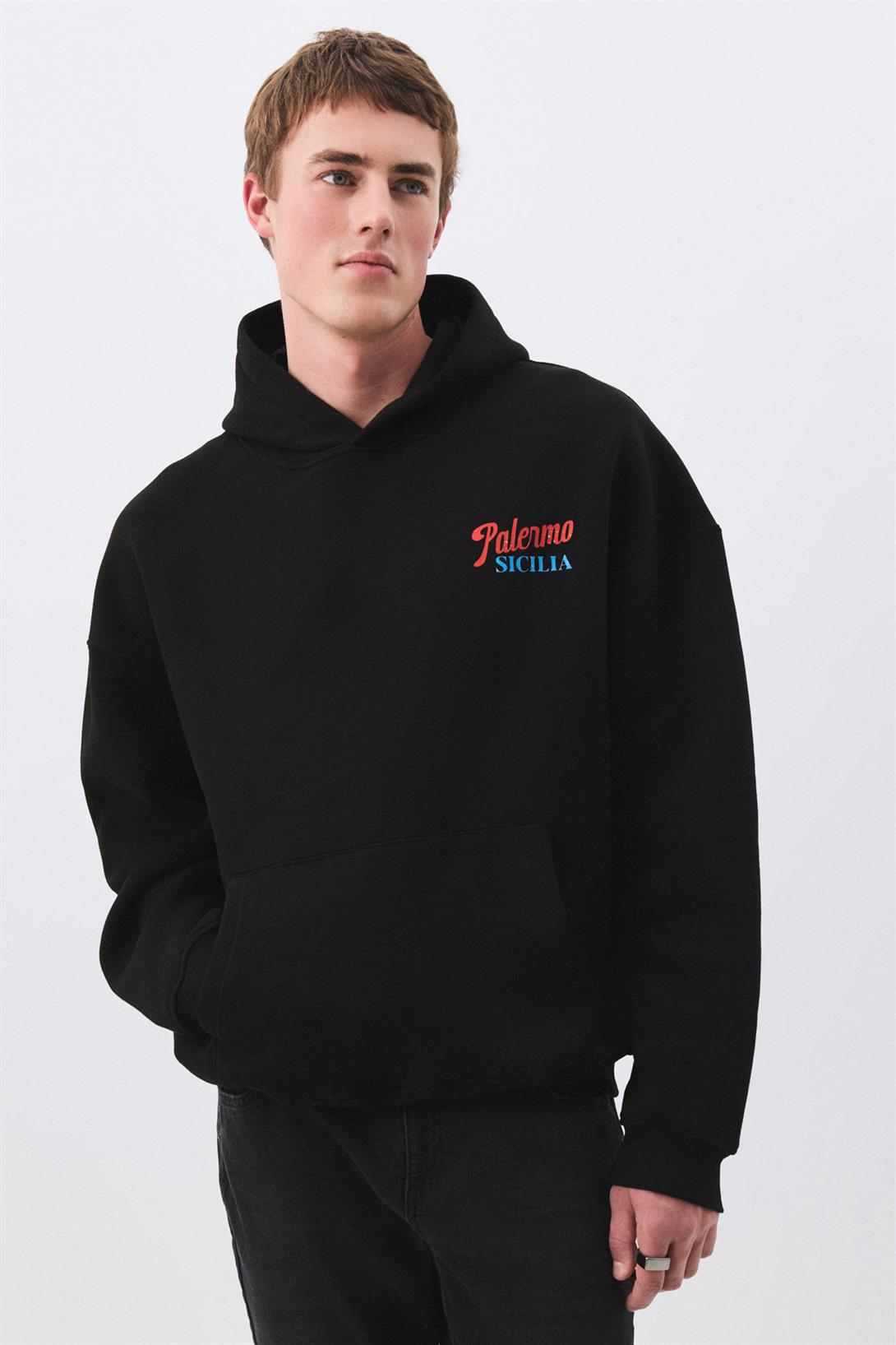 Kadın Palermo Sicilia Sweatshirt Siyah