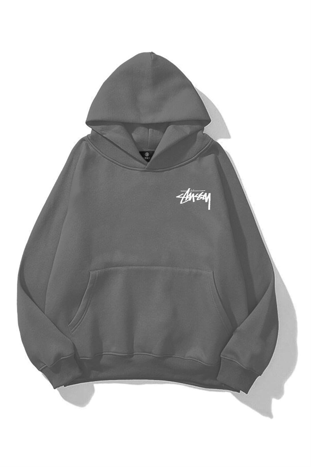 Unisex Stüssy Zar Sweatshirt Antrasit