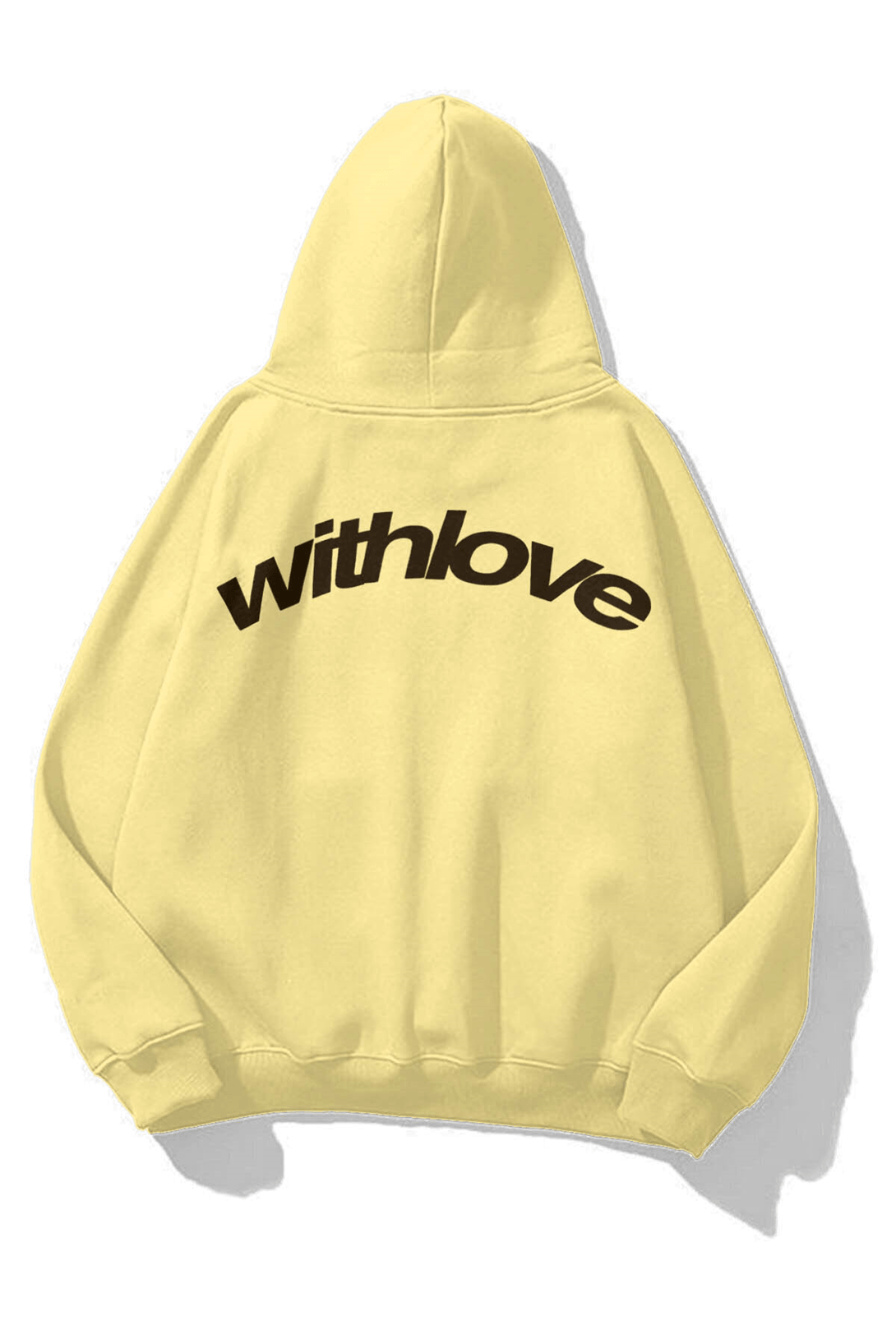 Unisex with Love Sweatshirt Soft Sarı 