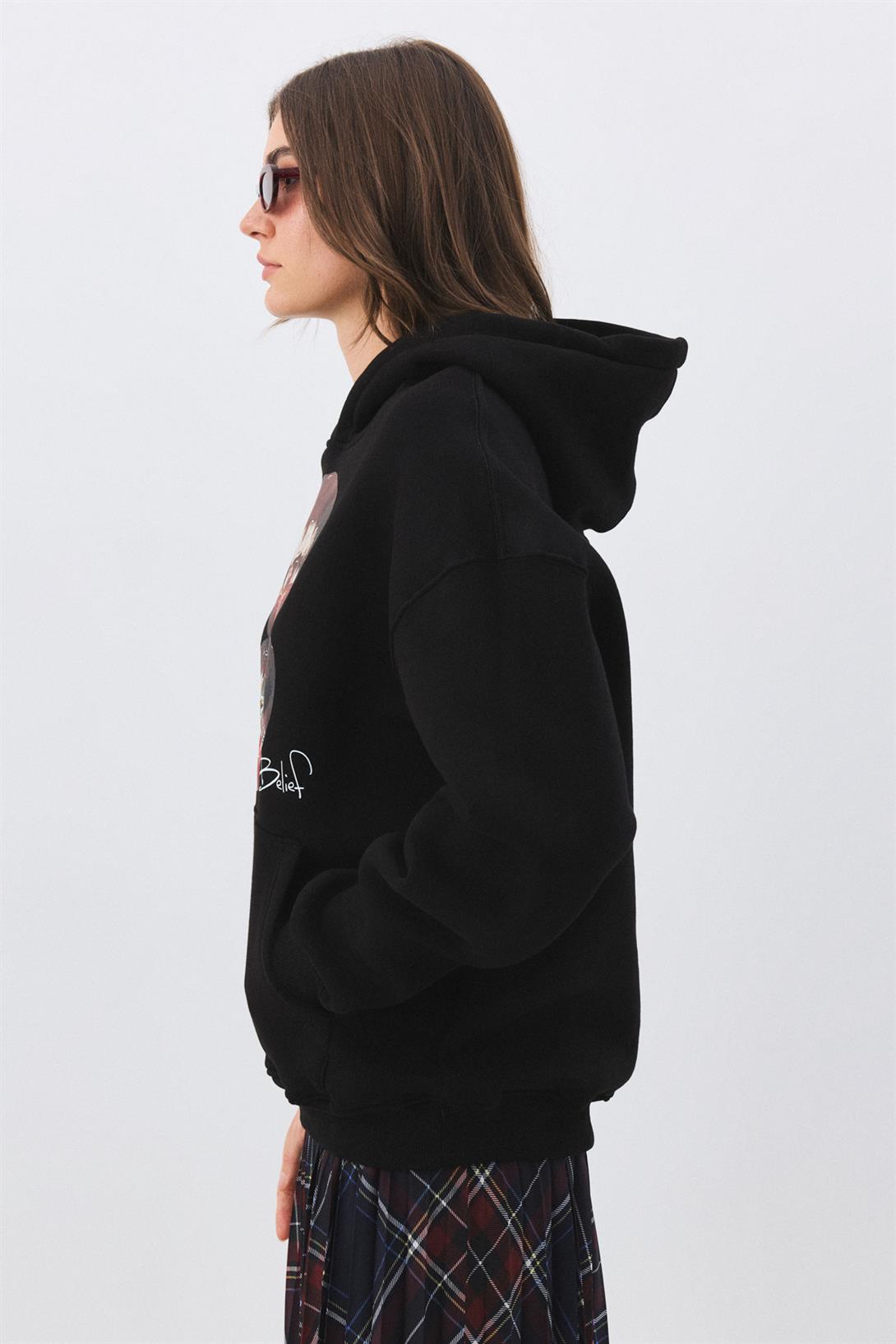 Kadın Belief Sweatshirt Siyah