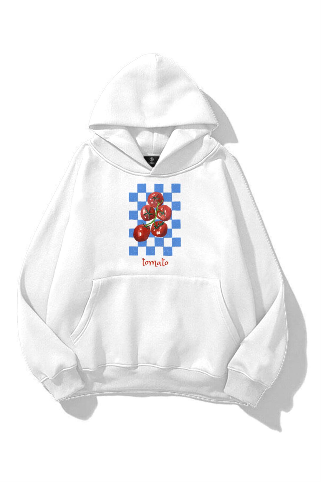 Kadın Tomato Picnic Sweatshirt Beyaz