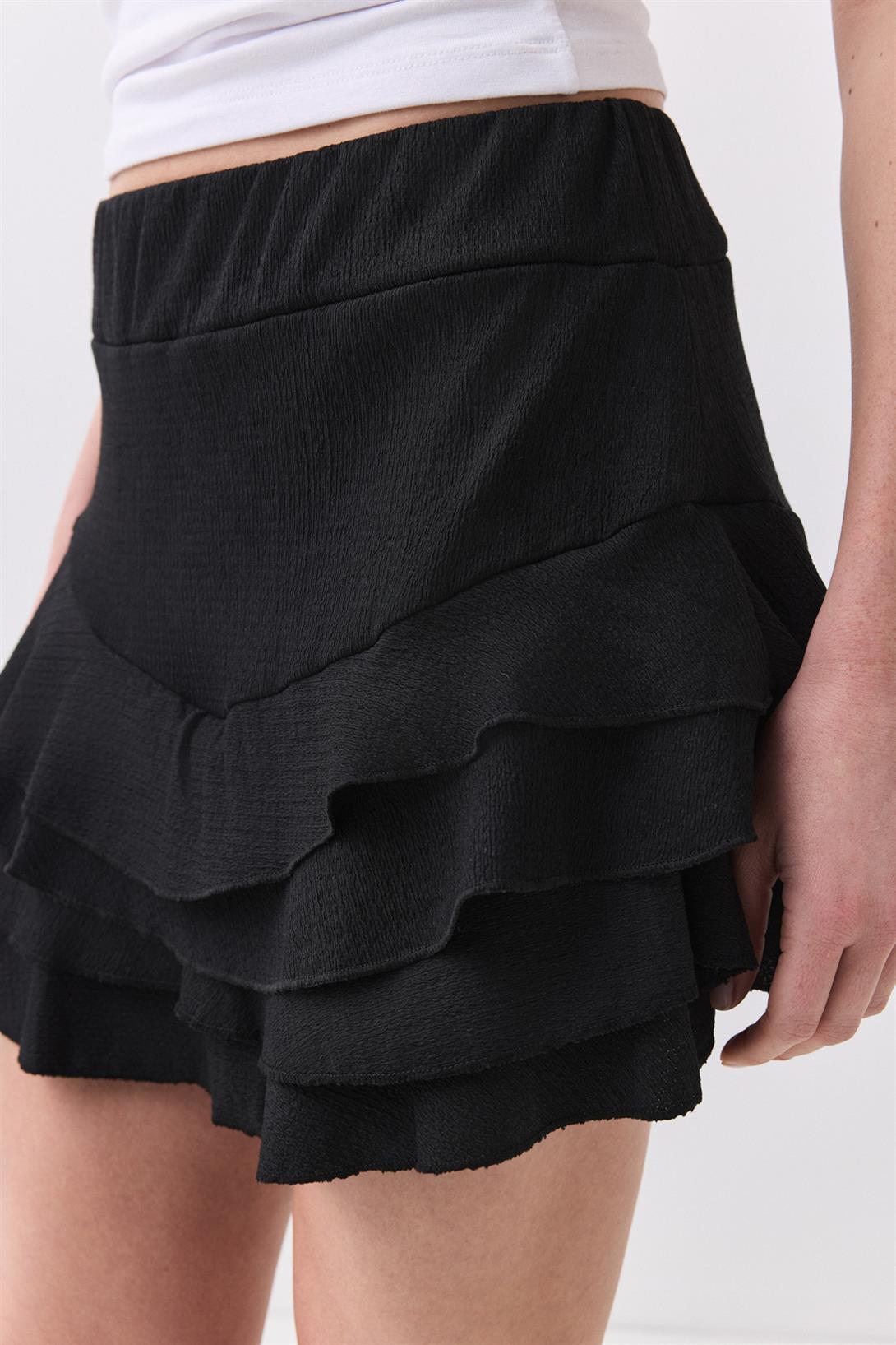 Kadın Mykonos Etek Siyah 3011