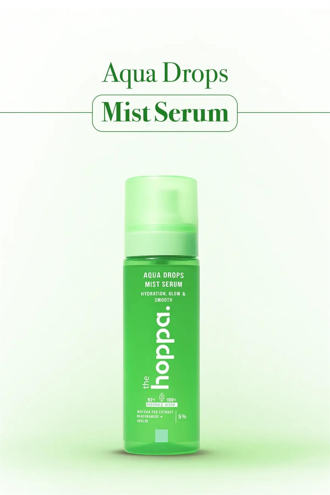 Hoppa Aqua Drops Mist Serum - Derin Nem, Işıltı ve Pürüzsüzlük İçin Nemlendirici Mist Serum