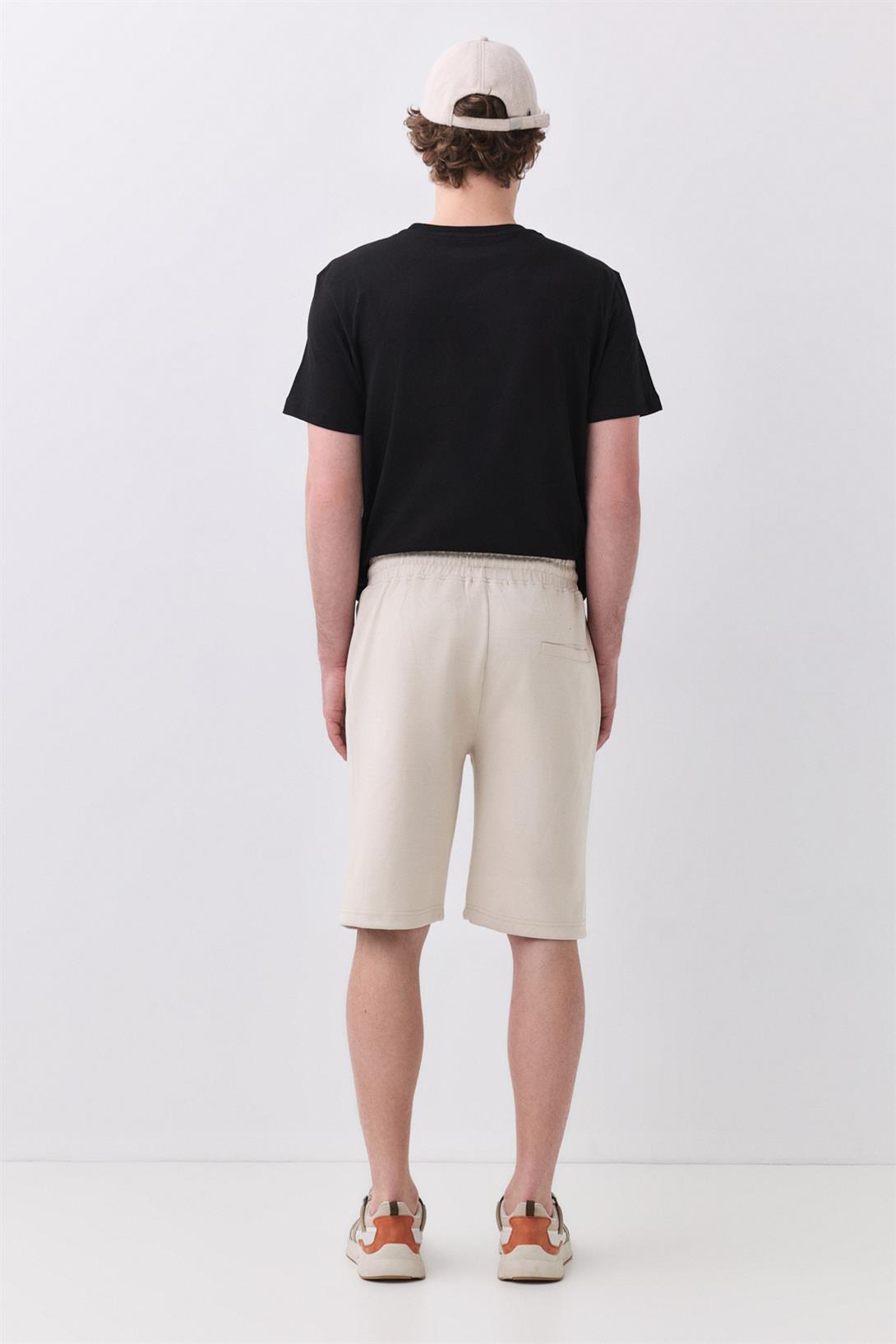 Unisex Comfort Şort Bej 3111