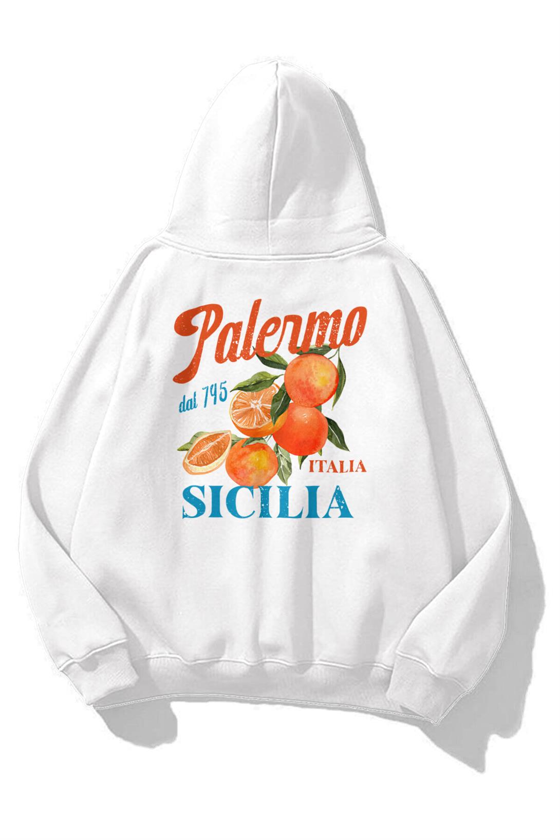 Kadın Palermo Sicilia Sweatshirt Beyaz