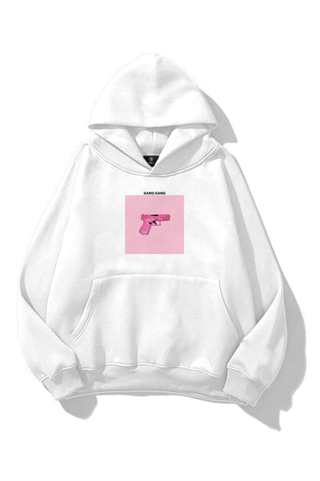 Kadın Gang Gang Sweatshirt Beyaz