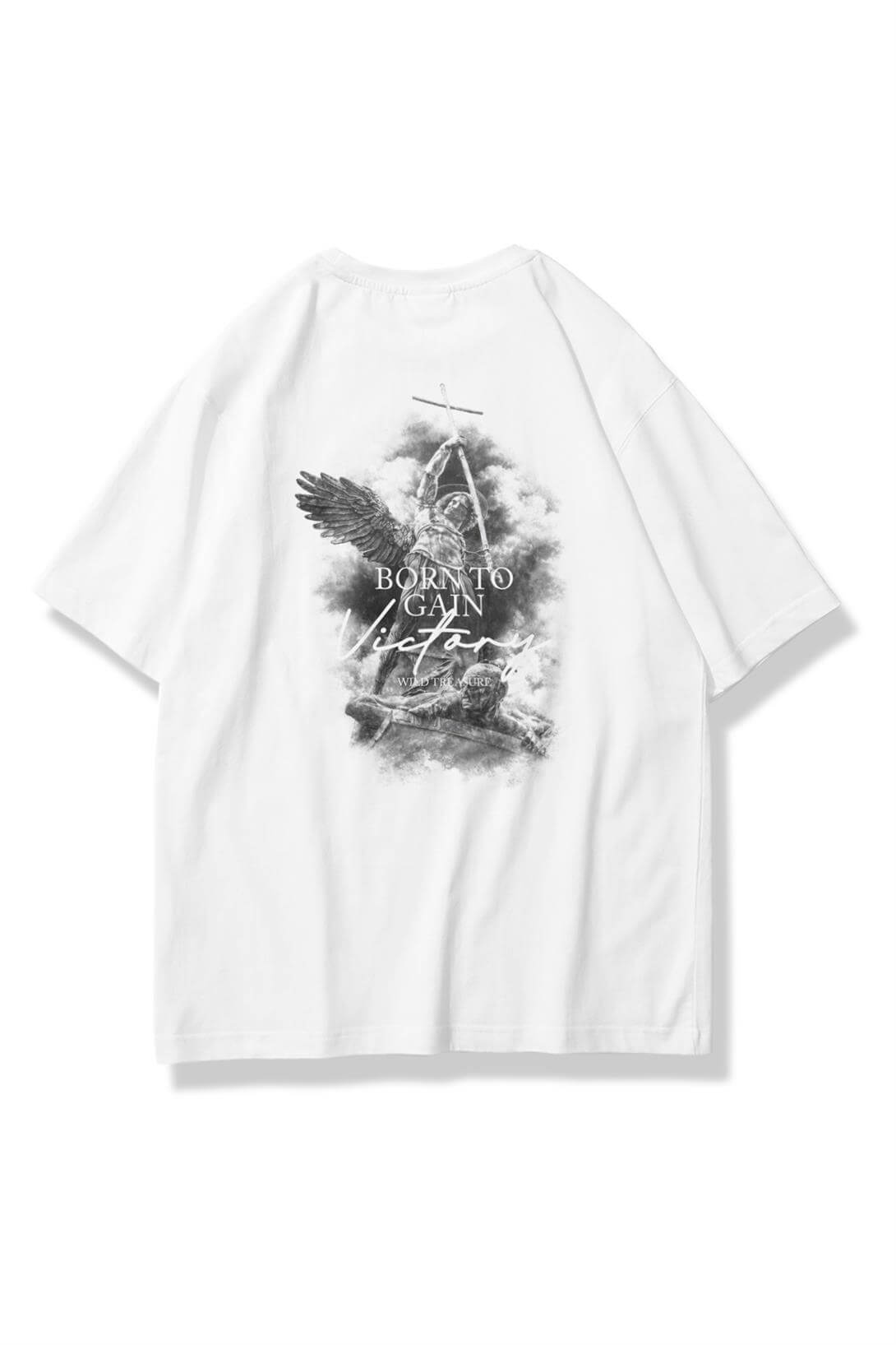 Unisex Victory Tshirt Beyaz