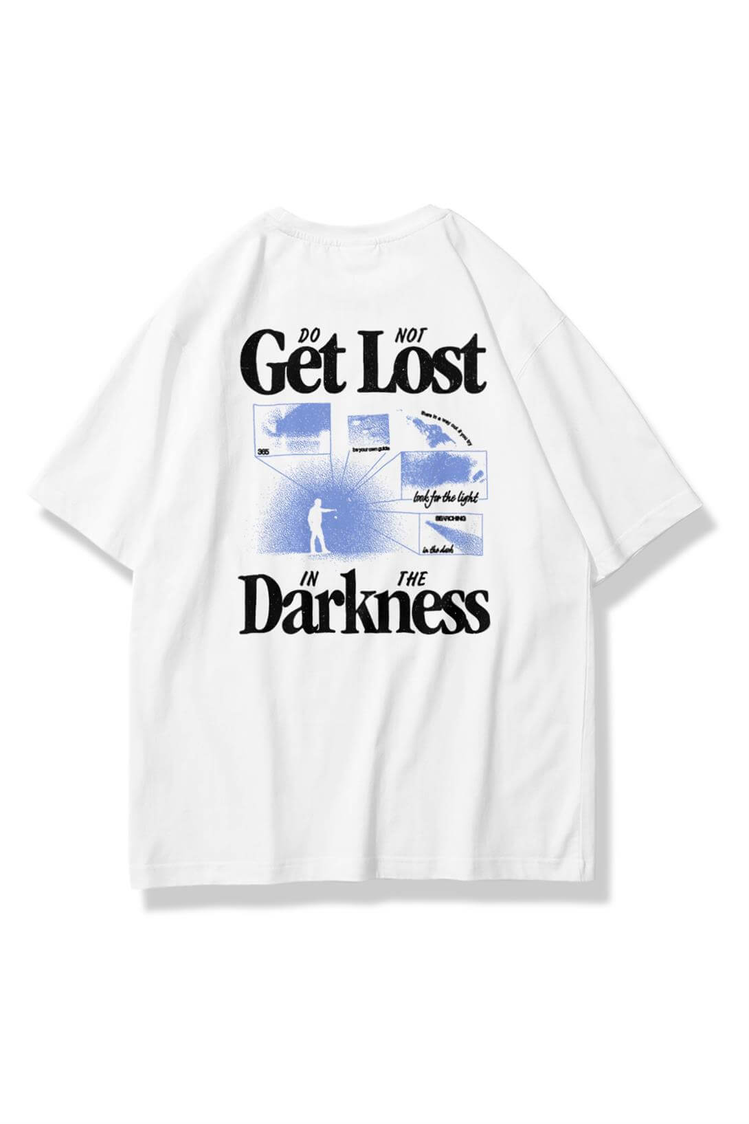 Unisex Get Lost Tshirt Beyaz