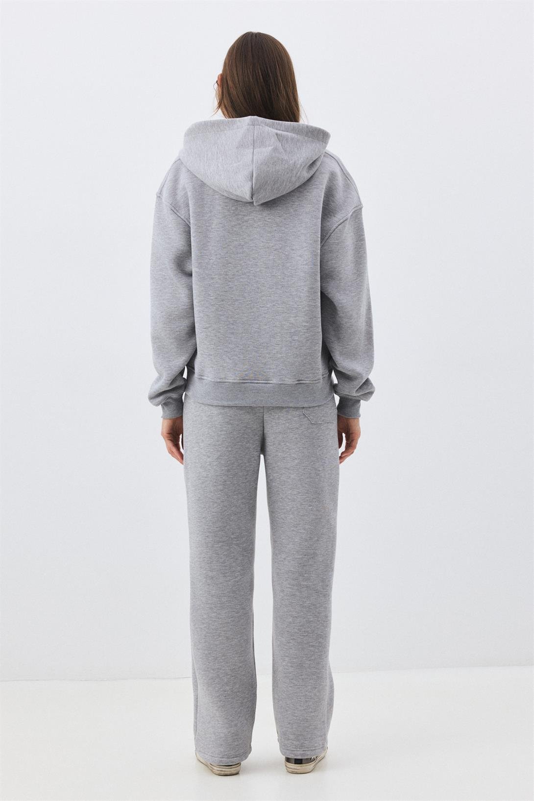 Kadın Premium Fermuarlı Kapşonlu Sweatshirt Grimelanj 2032