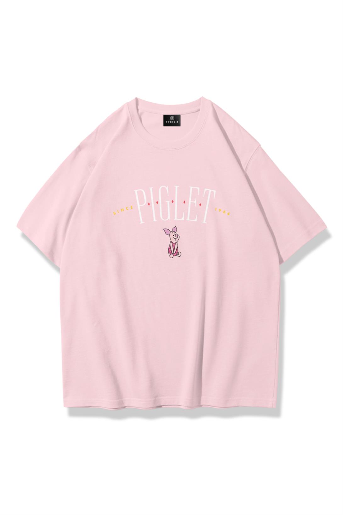 Kadın Piglet Since 1966 Tshirt Pembe