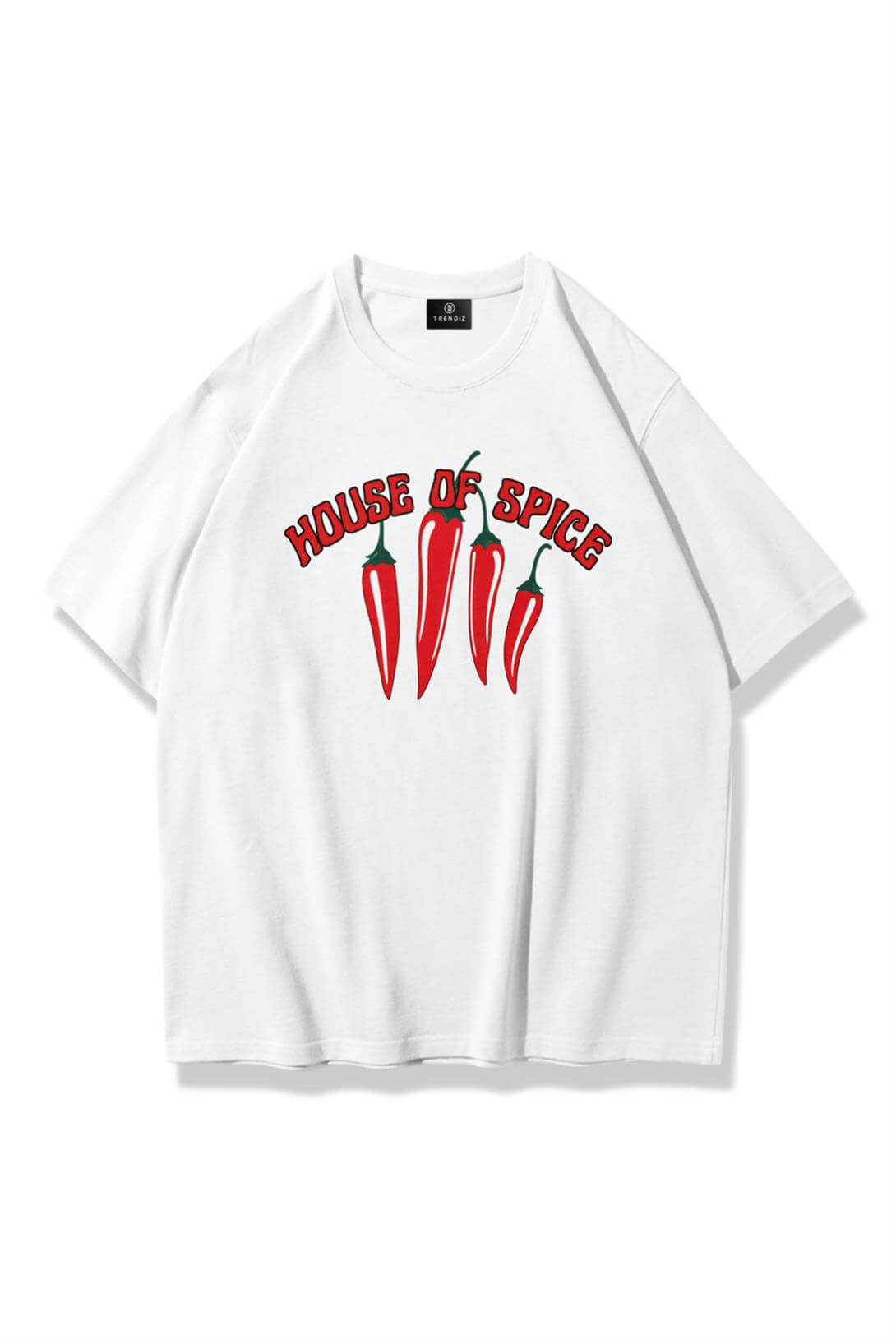 Unisex House of Spice Tshirt Beyaz