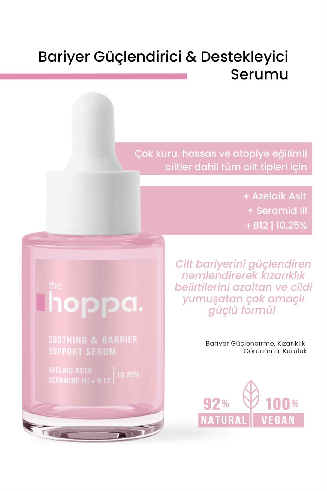 Bariyer Güçlendirici & Destekleyici Serumu Azelaik Asit + Seramid III + B12 | 10.25% - 30 ML