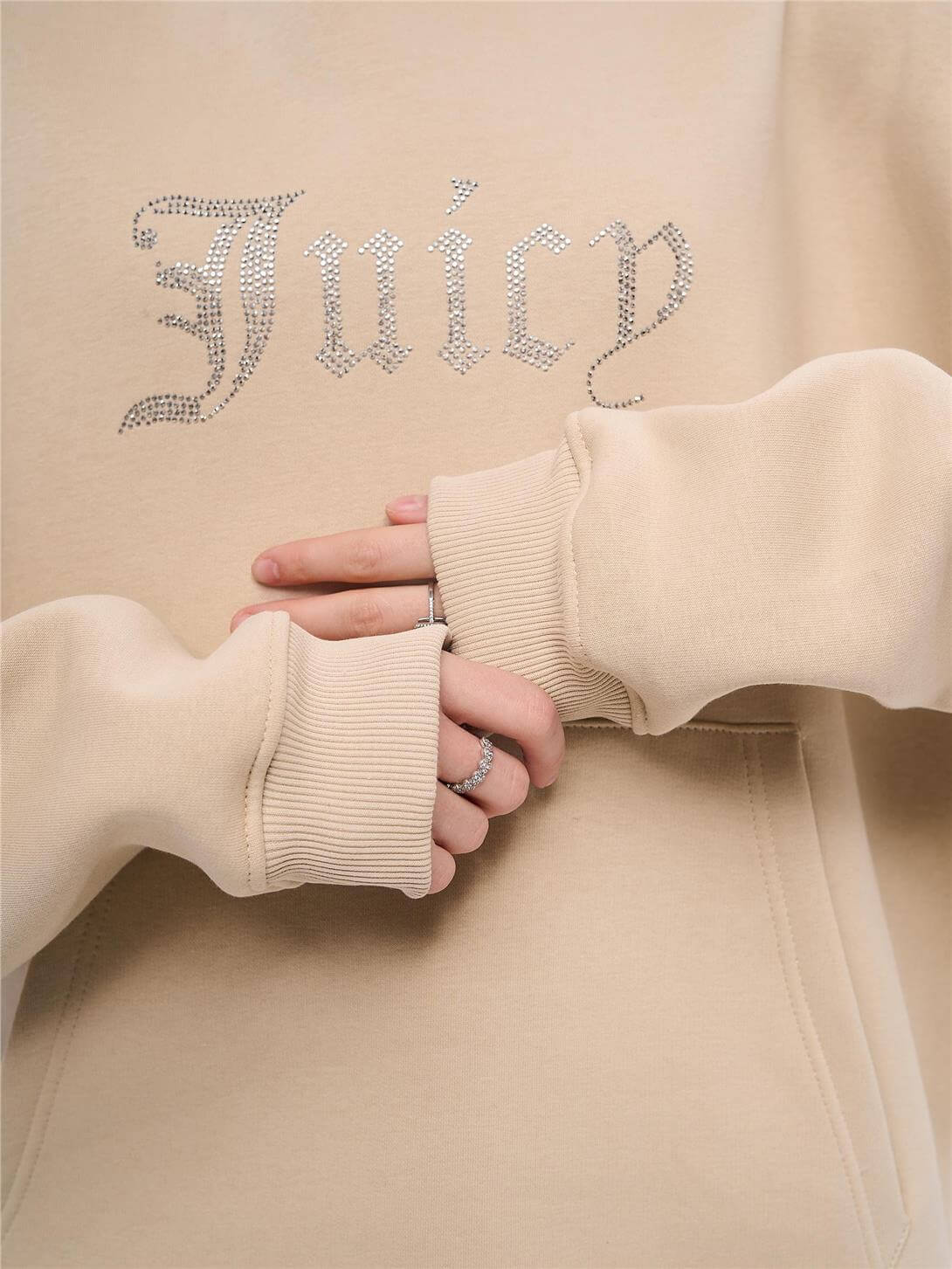 Unisex Juiciy Taş Baskılı Sweatshirt Taş