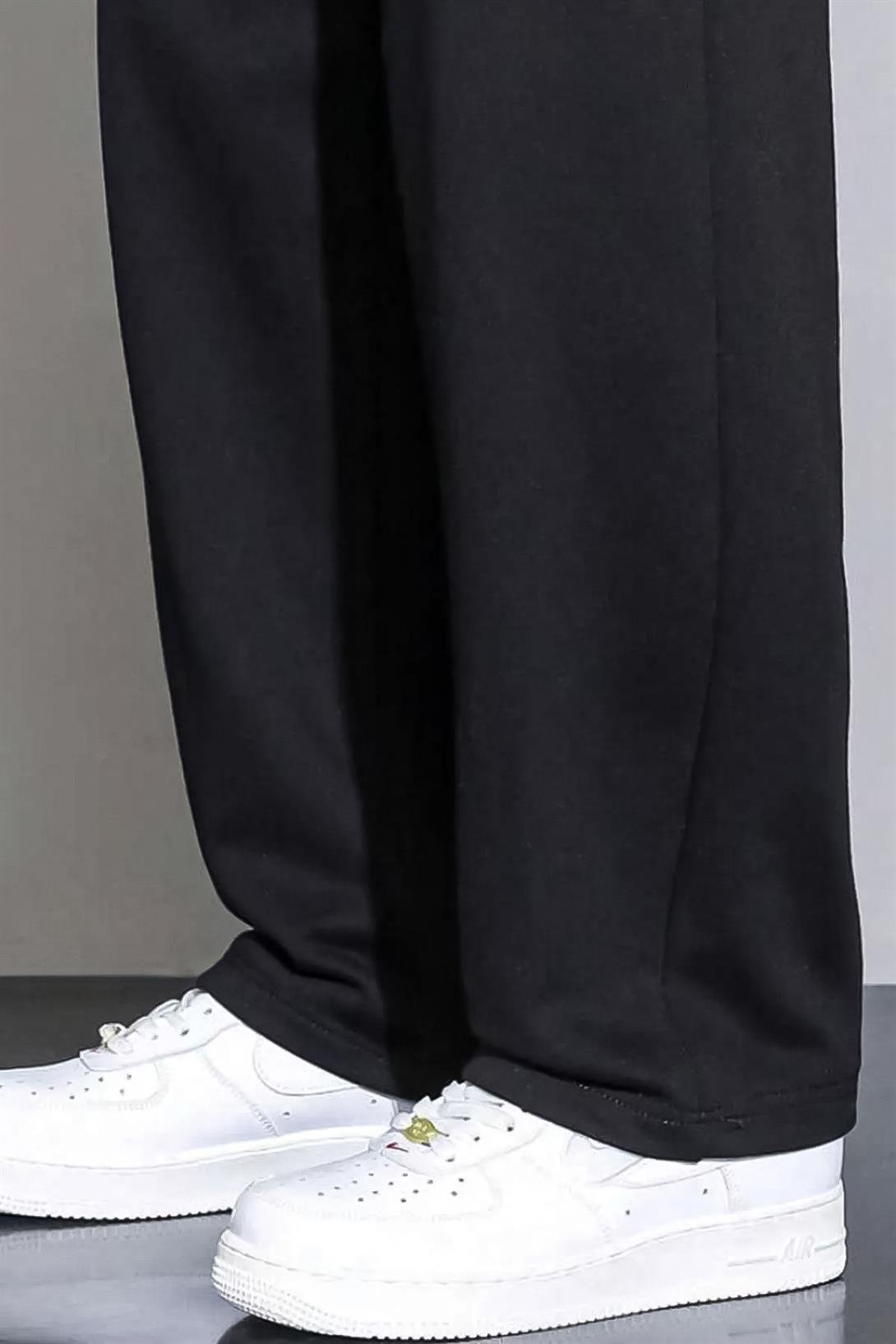 Erkek Bol Paça Eşofman Altı Siyah 2042